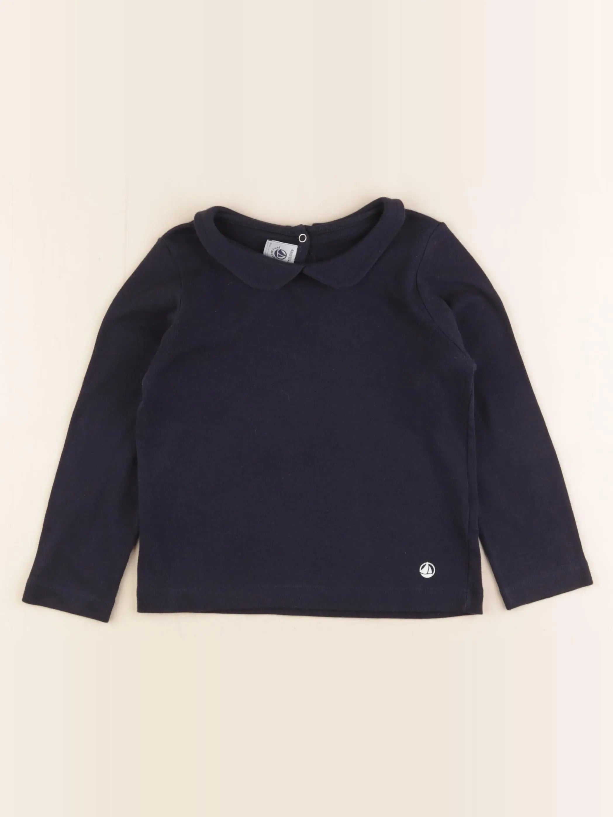 Petit Bateau - tee-shirt bleu - 4 ans