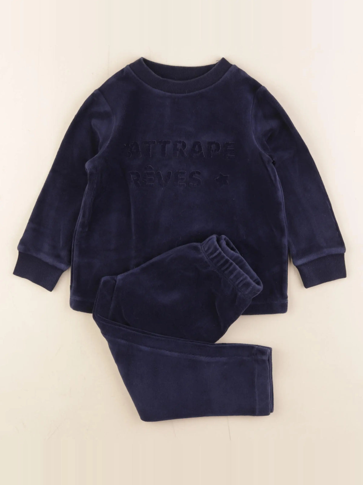 Jacadi - pyjama velours bleu - 2 ans
