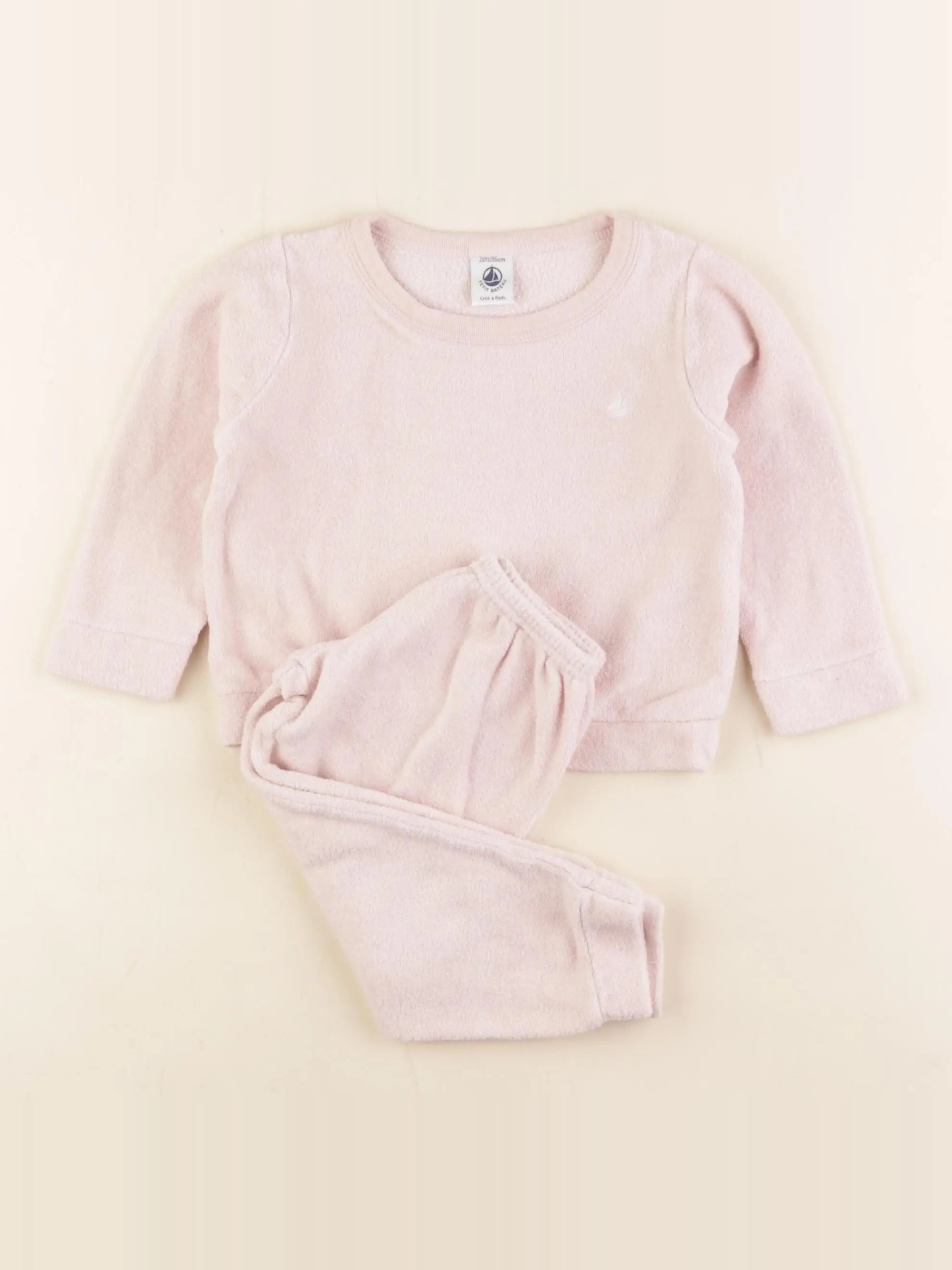 Petit Bateau - pyjama coton rose - 2 ans