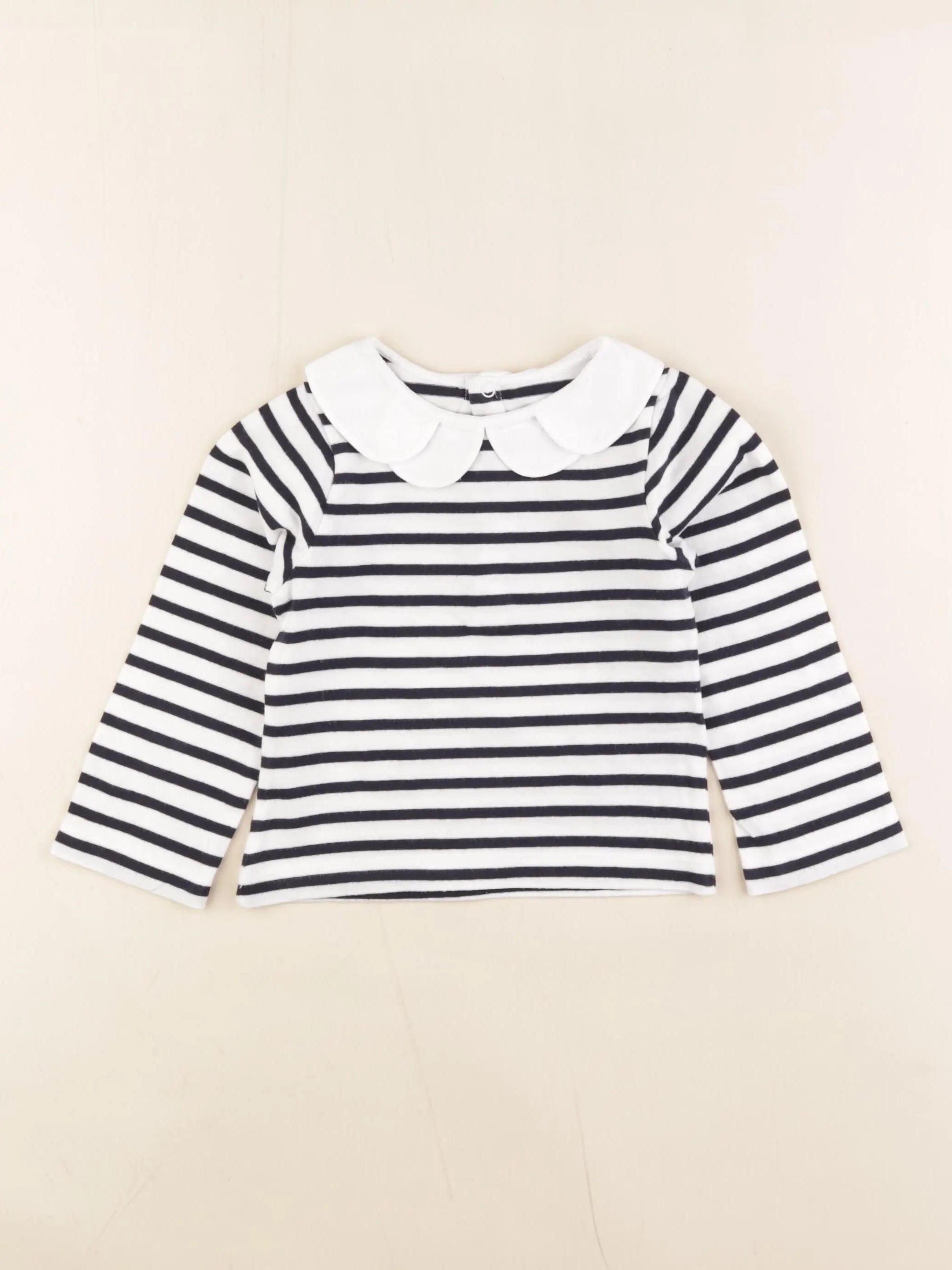 Jacadi - tee-shirt bleu, blanc - 24 mois