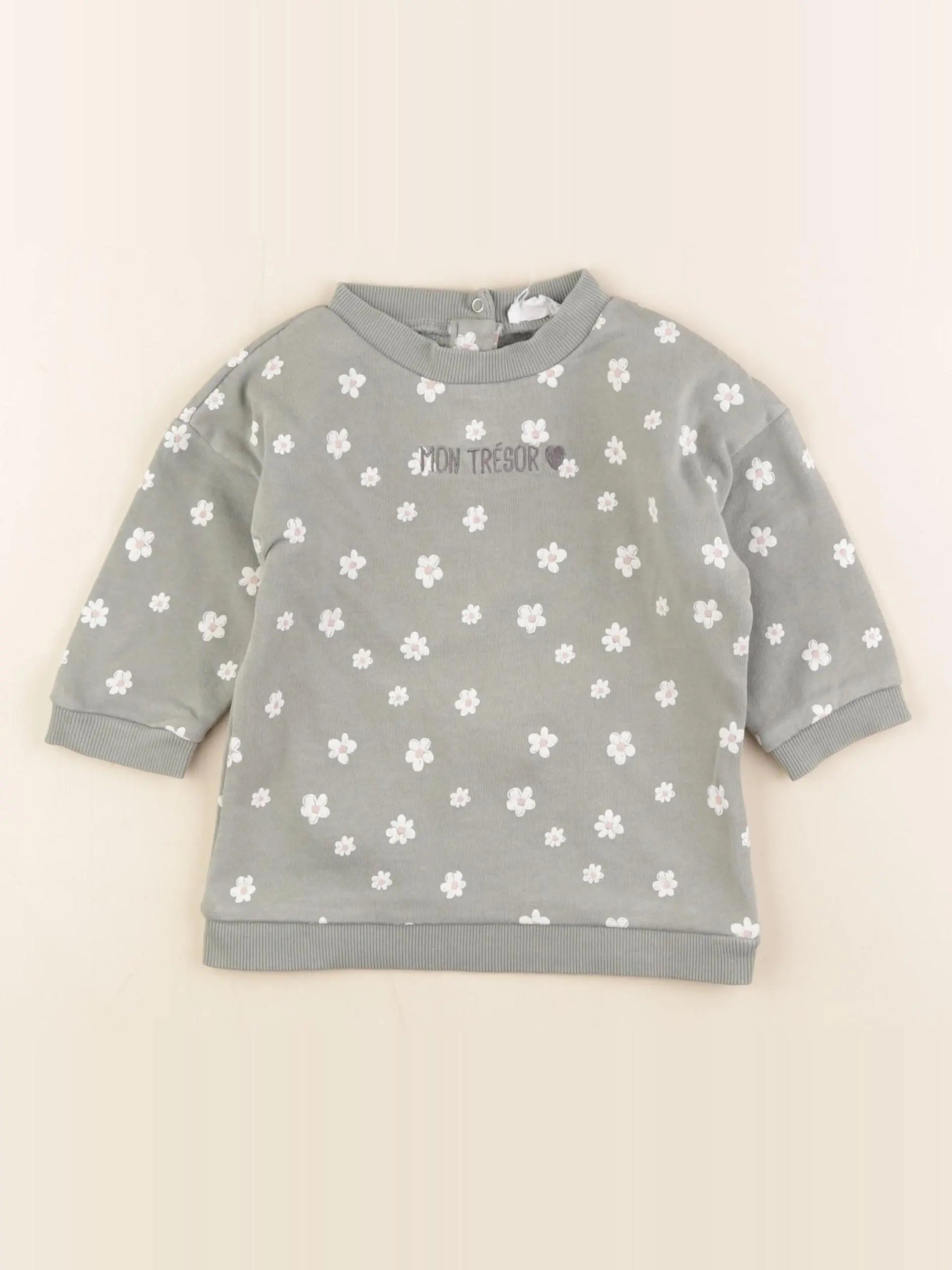 Vertbaudet - robe vert - 12 mois