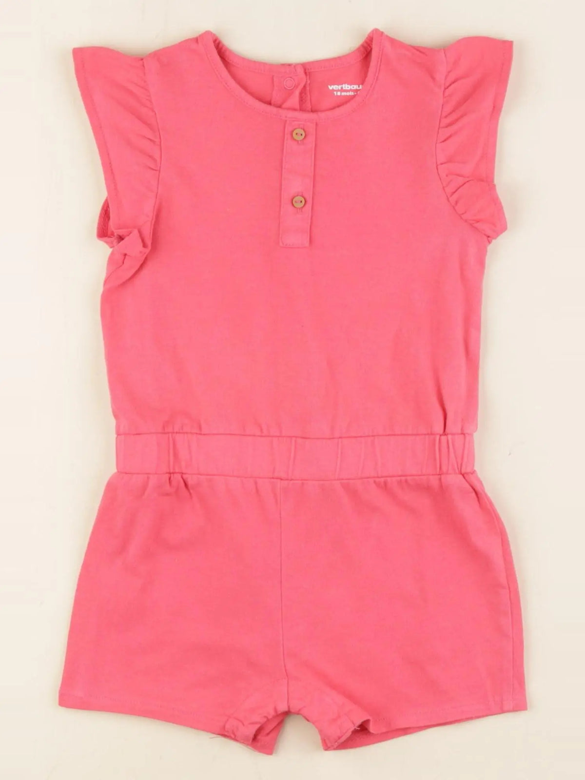 Vertbaudet - combinaison rose - 18 mois