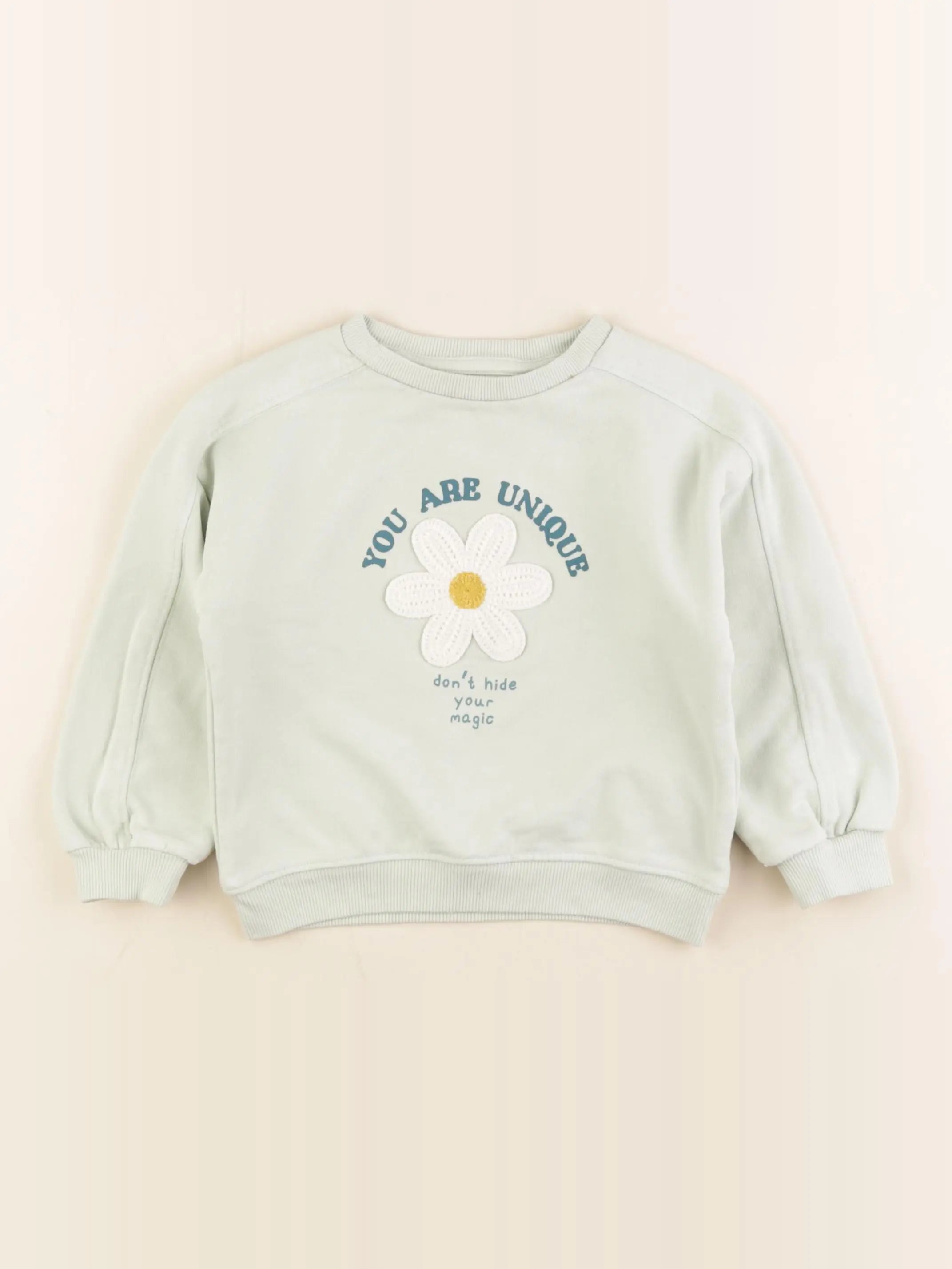 Vertbaudet - sweat vert - 3 ans