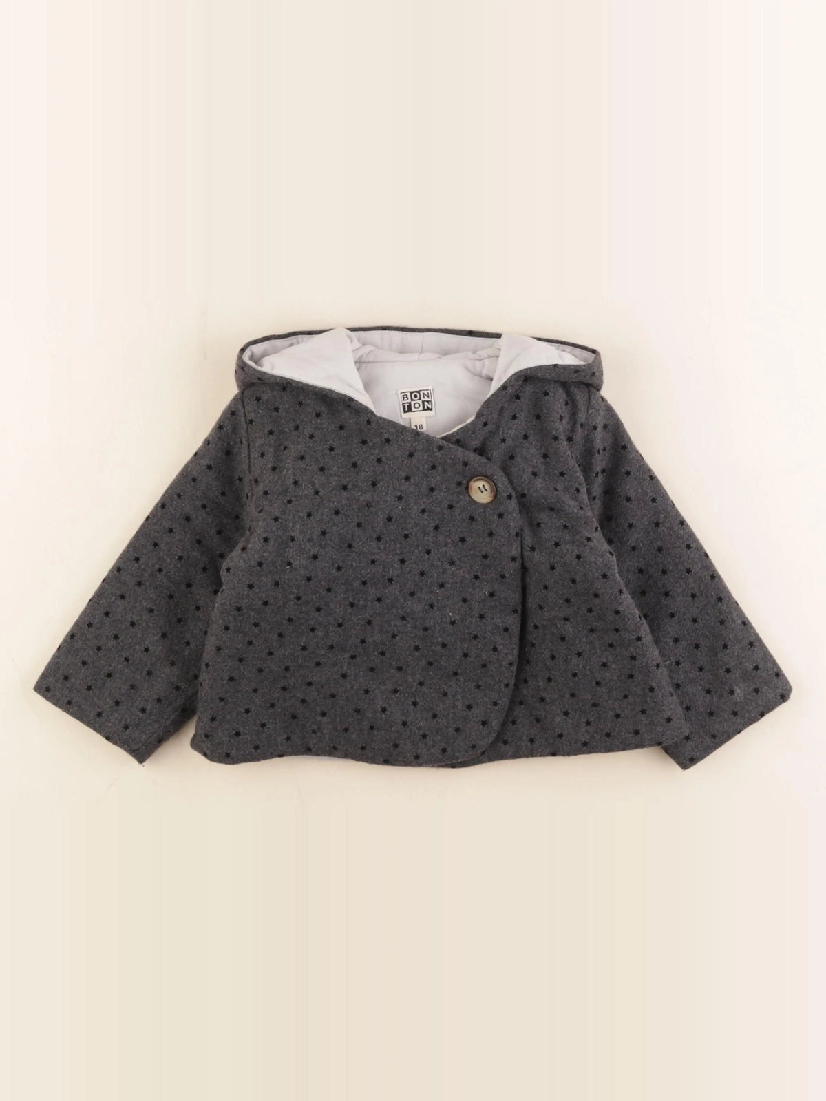 Bonton - manteau gris - 18 mois
