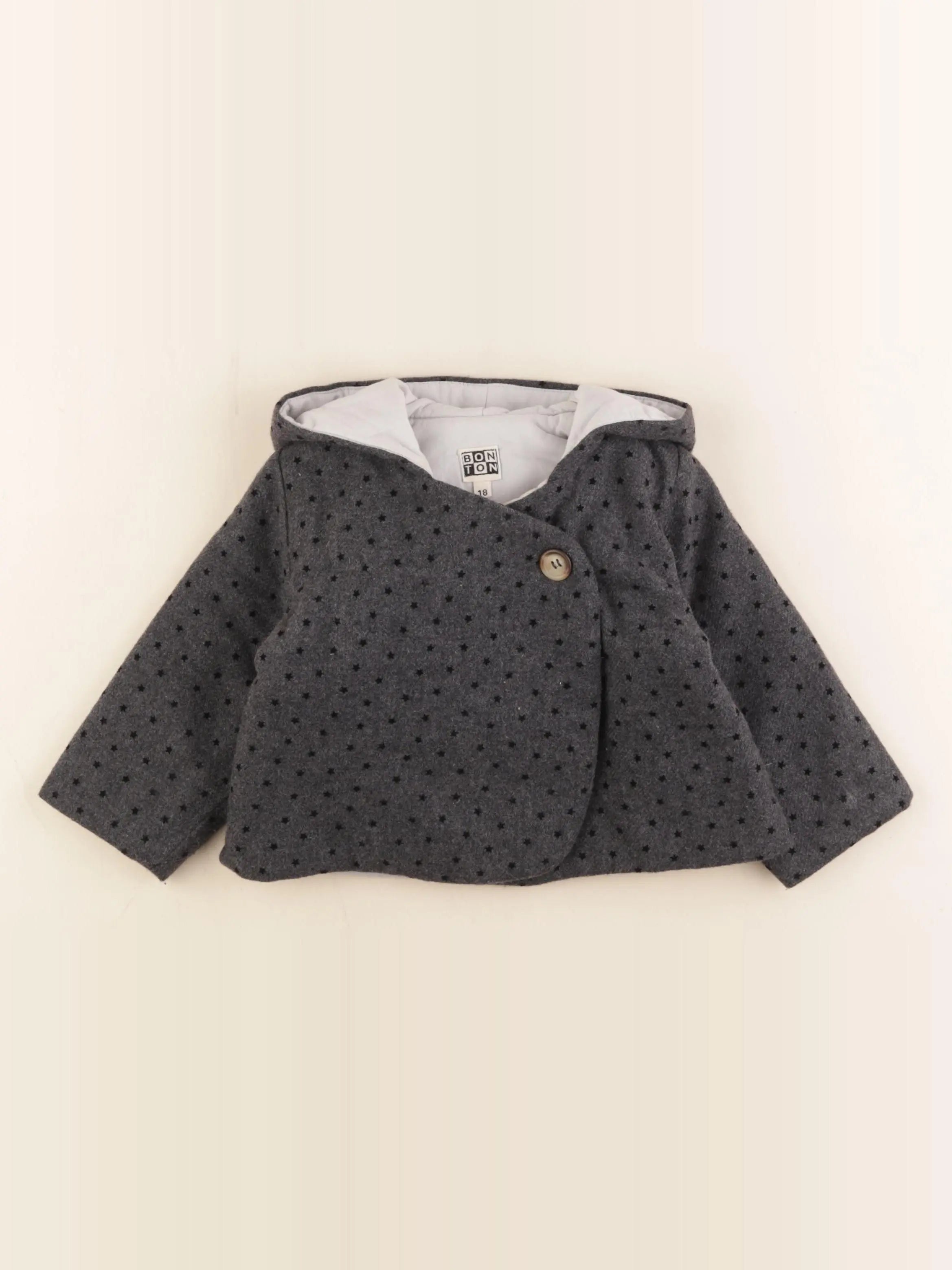 Bonton - manteau gris - 18 mois