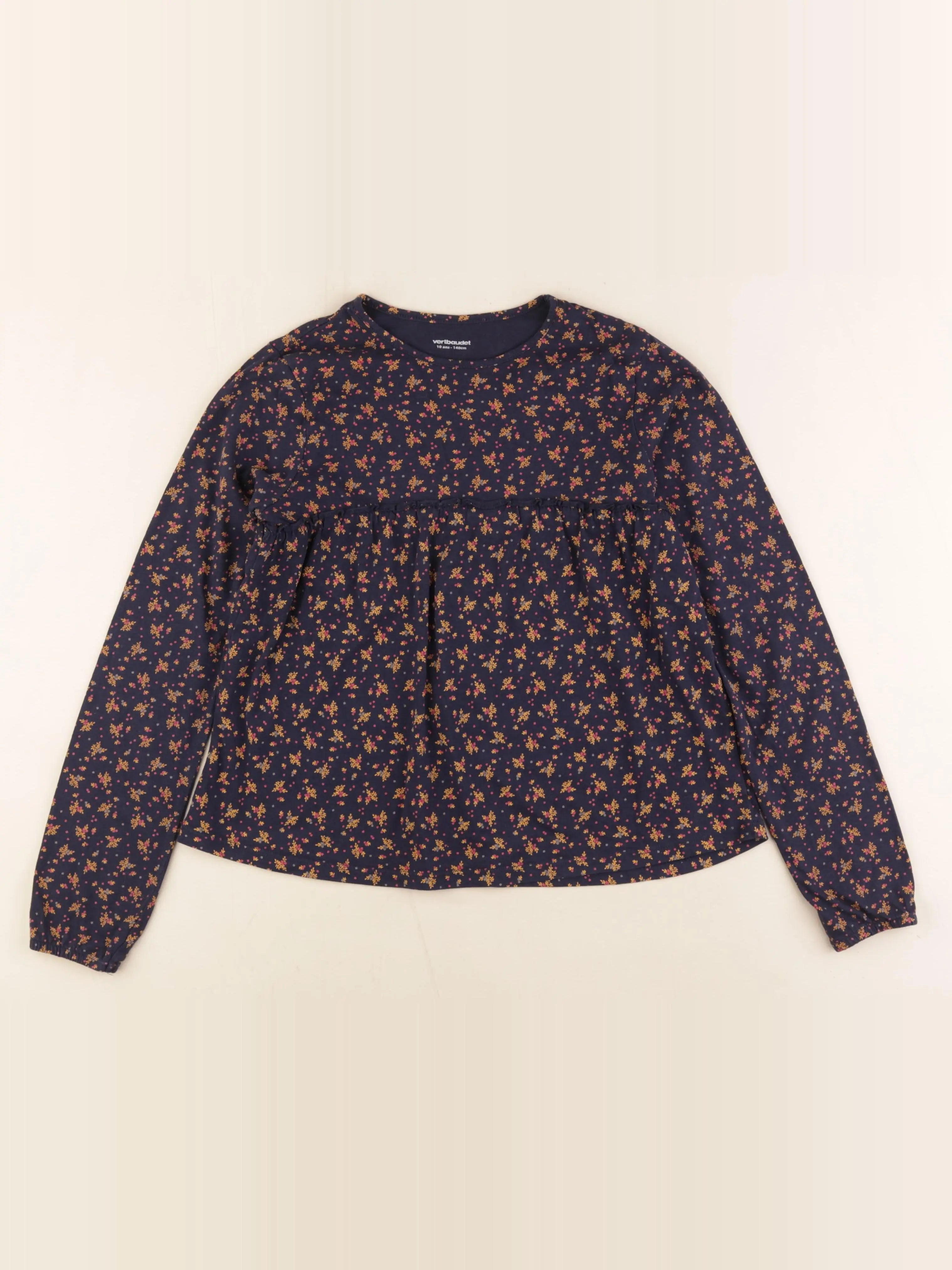 Vertbaudet - tee-shirt bleu - 10 ans