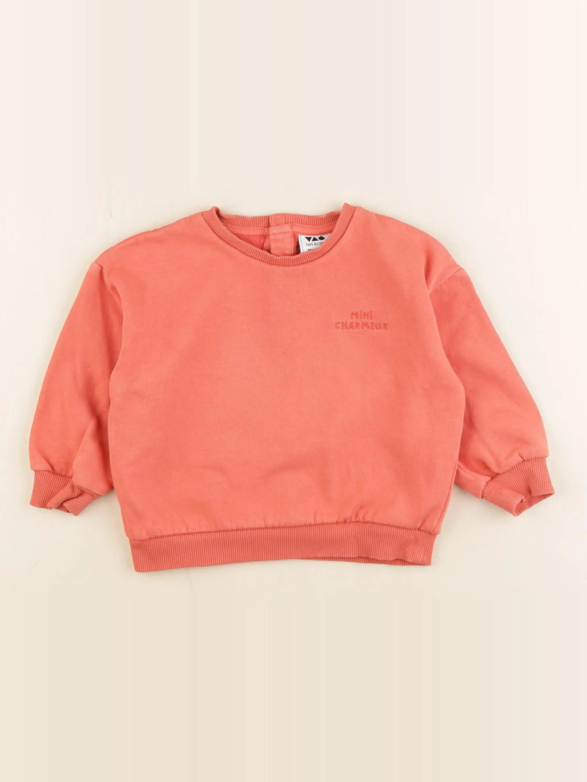 Tape à l'oeil - sweat orange - 18 mois