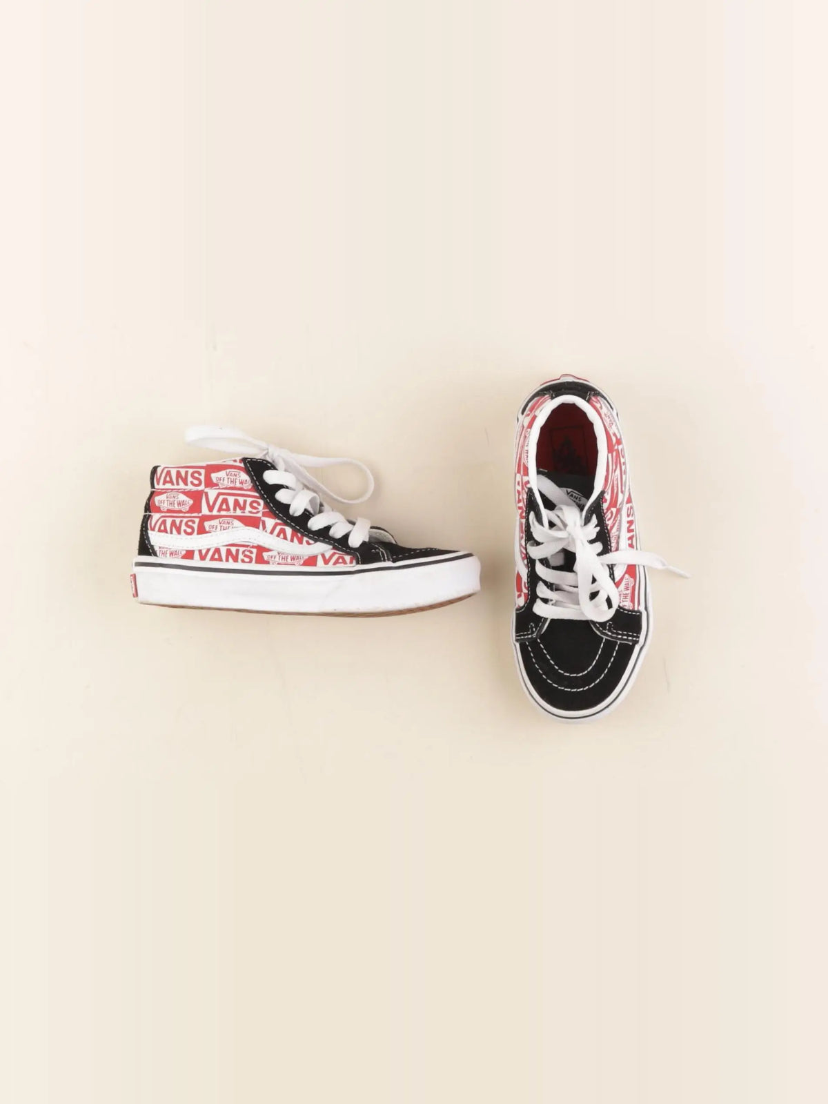 Vans - baskets noir, rouge - pointure 30