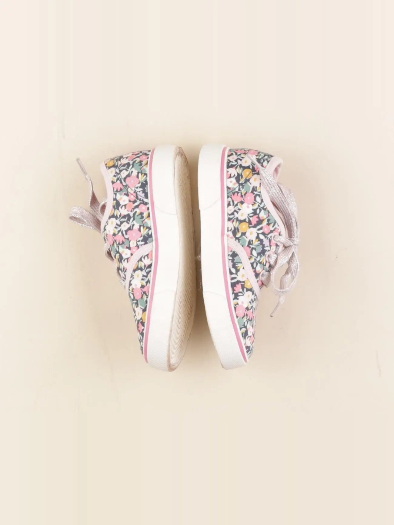 Tape à l'oeil - tennis à scratch/ lacets rose - pointure 27