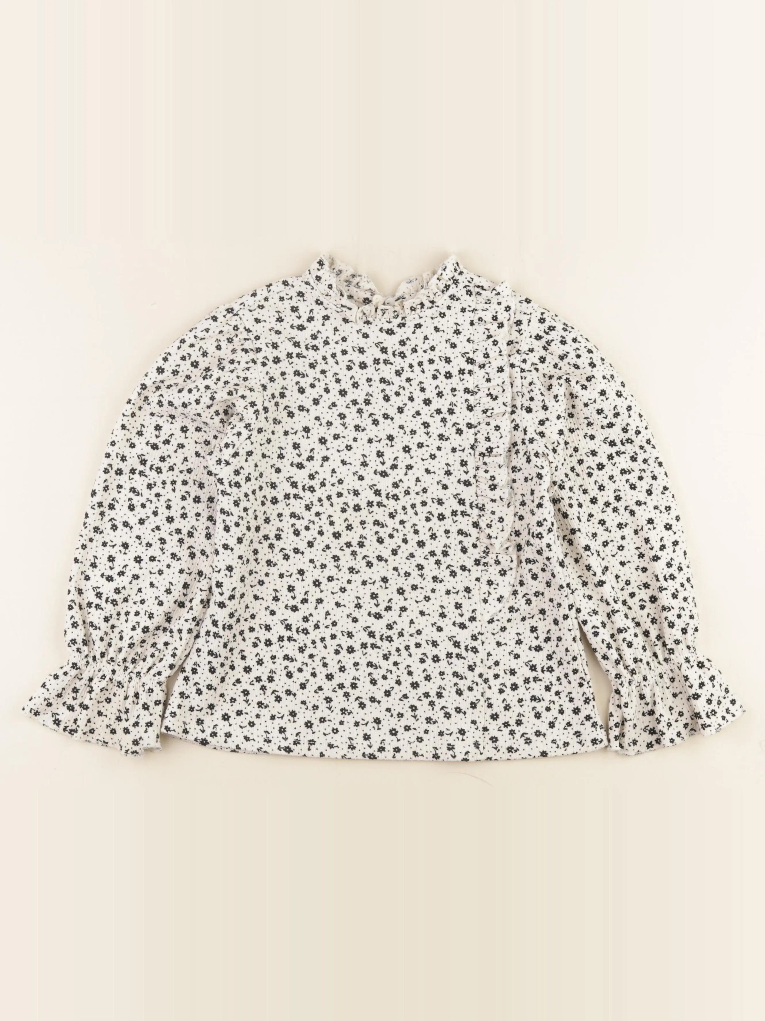 Zara - tee-shirt blanc, noir - 6 ans