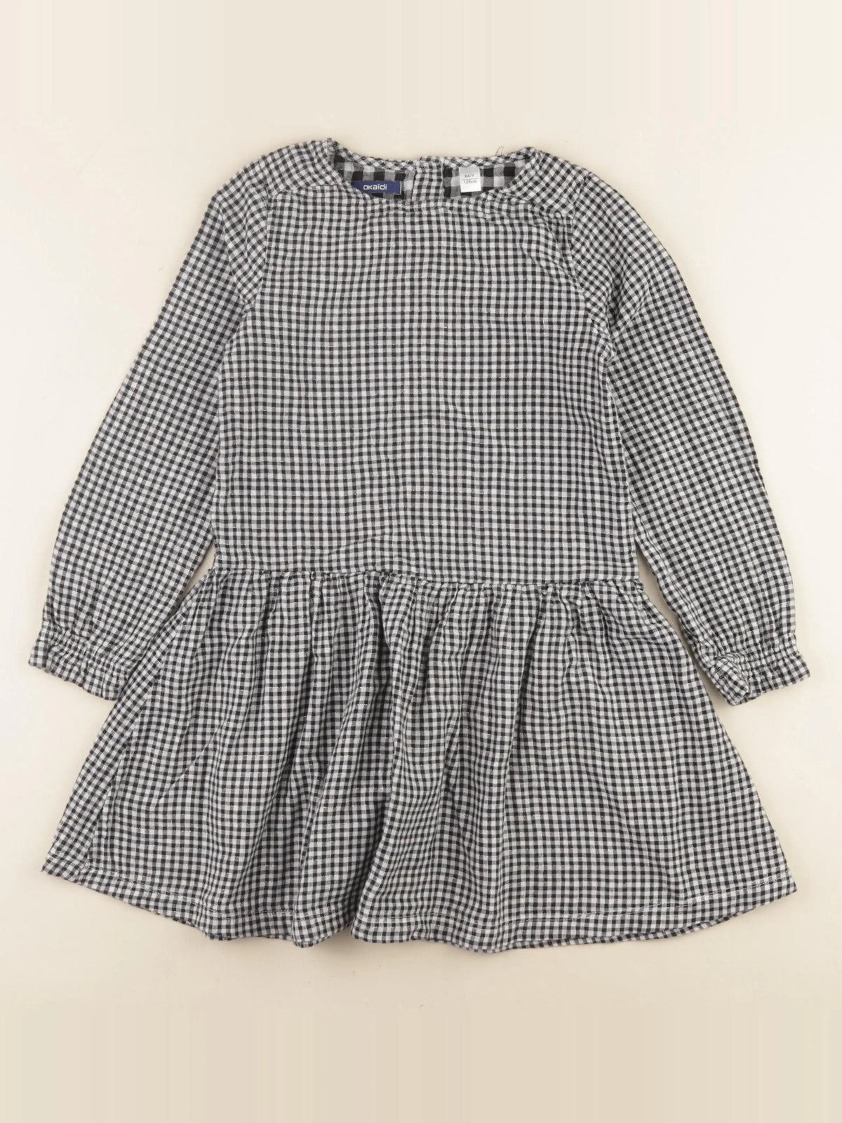 Okaidi - robe blanc, noir, or, argent - 8 ans