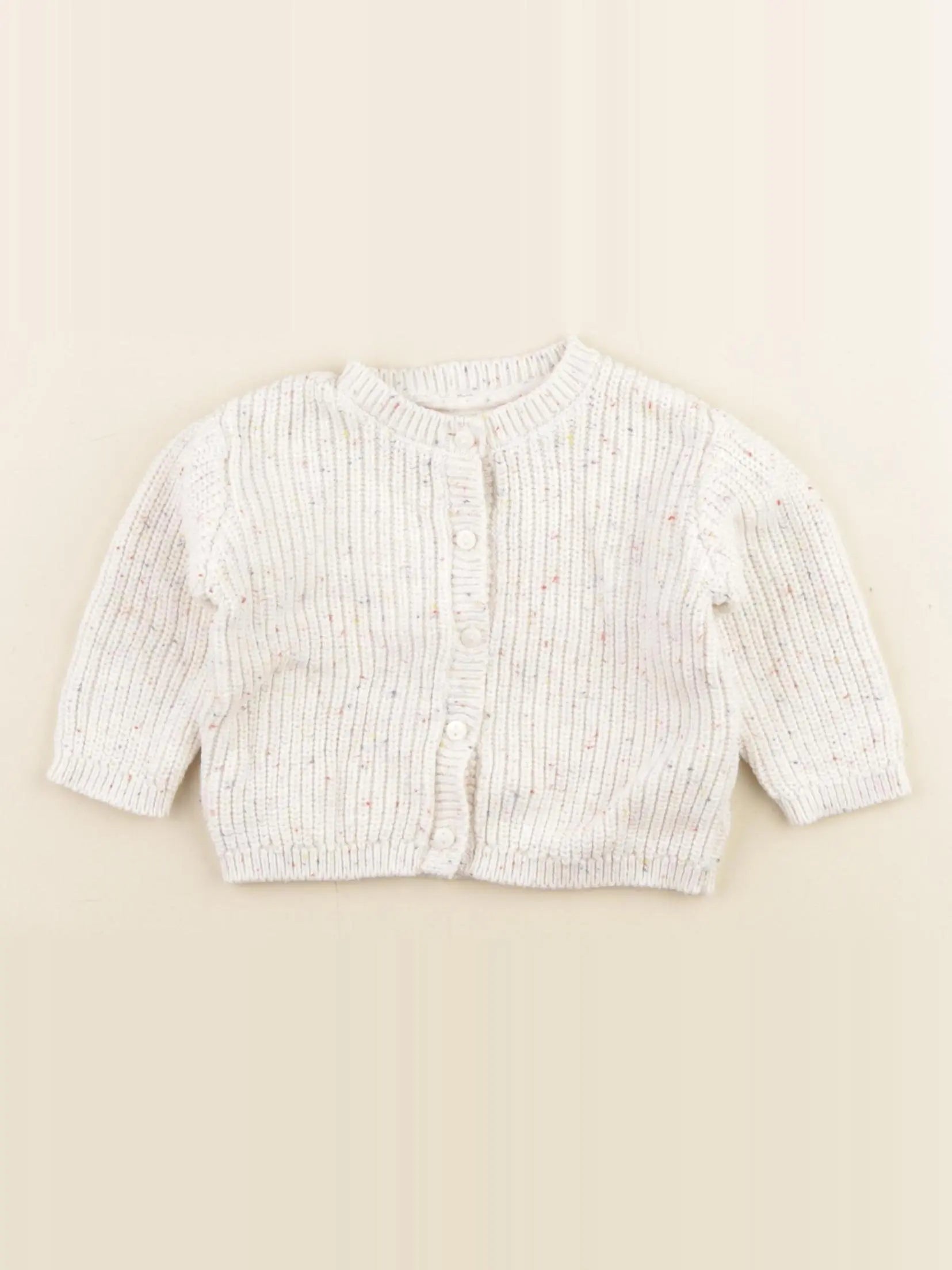 H&M - gilet blanc - 1/2 mois