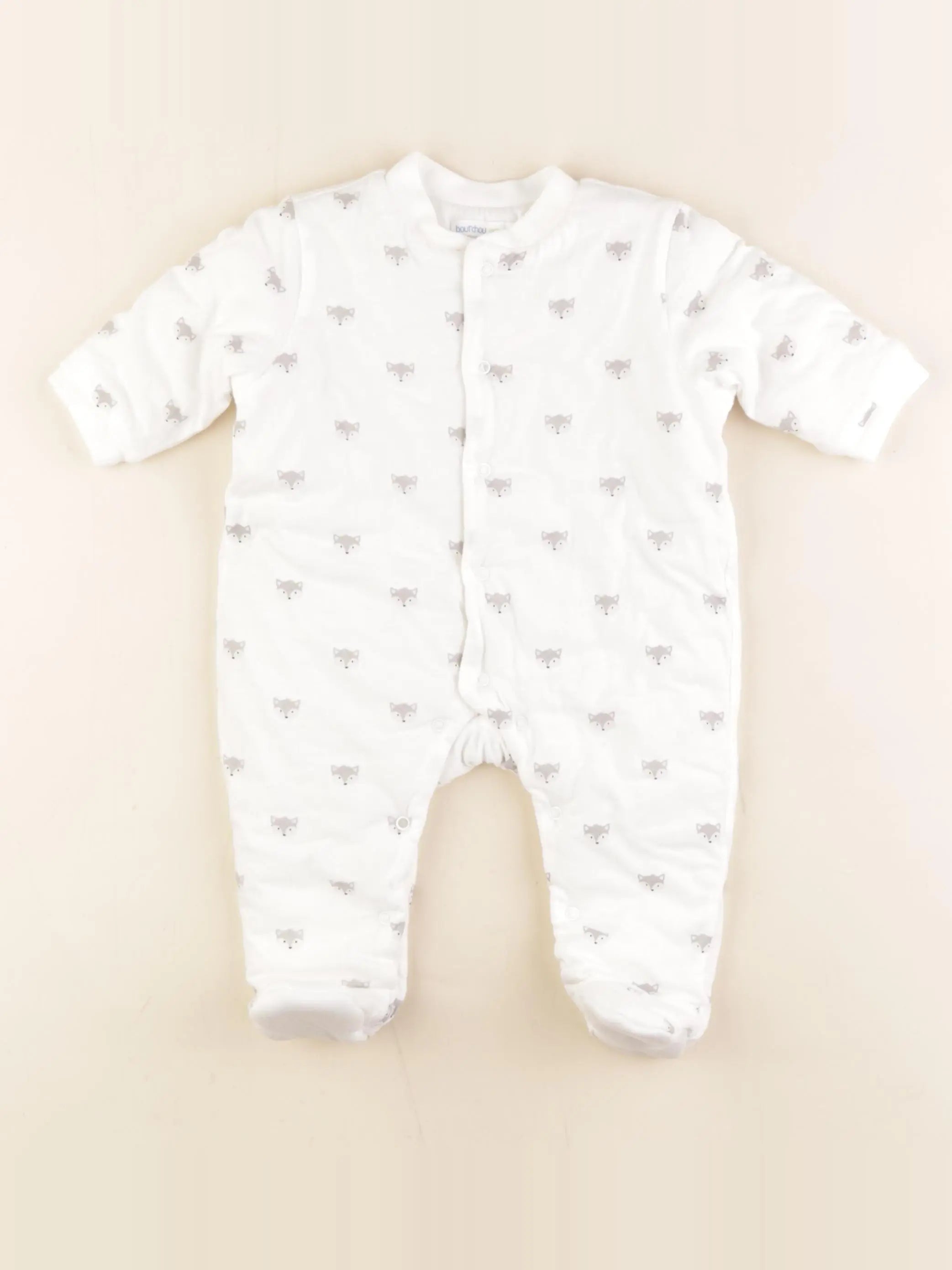 Boutchou - sur-pyjama blanc - 3 mois