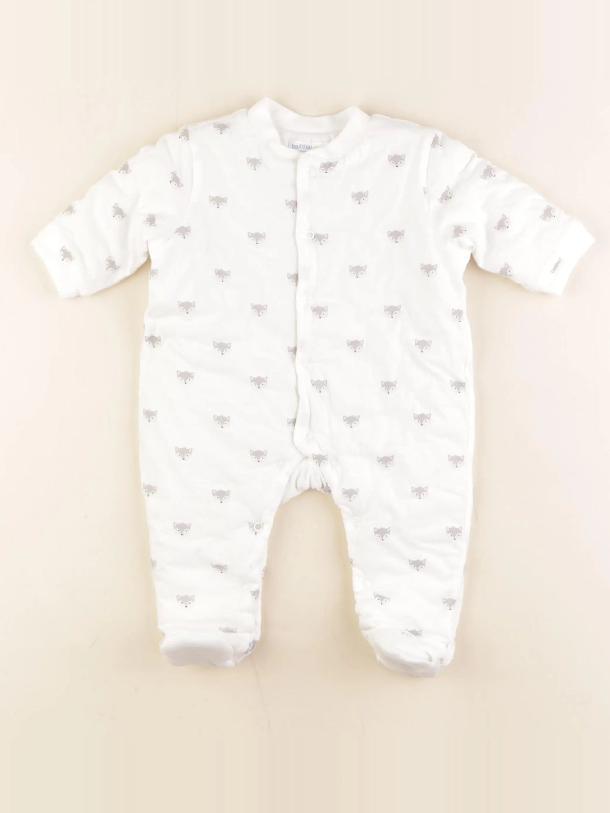 Boutchou - sur-pyjama blanc - 3 mois