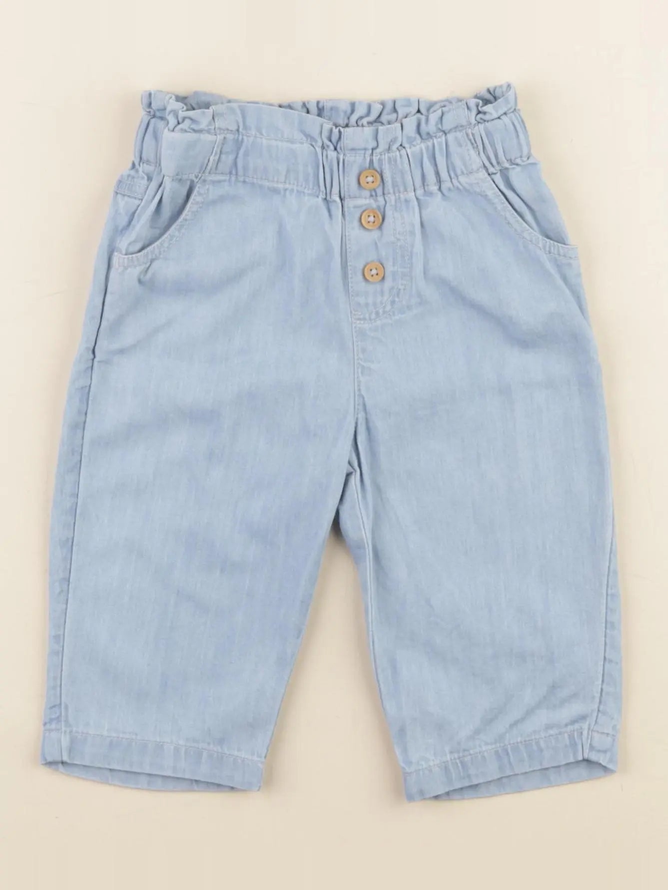 Boutchou - pantalon bleu - 6 mois