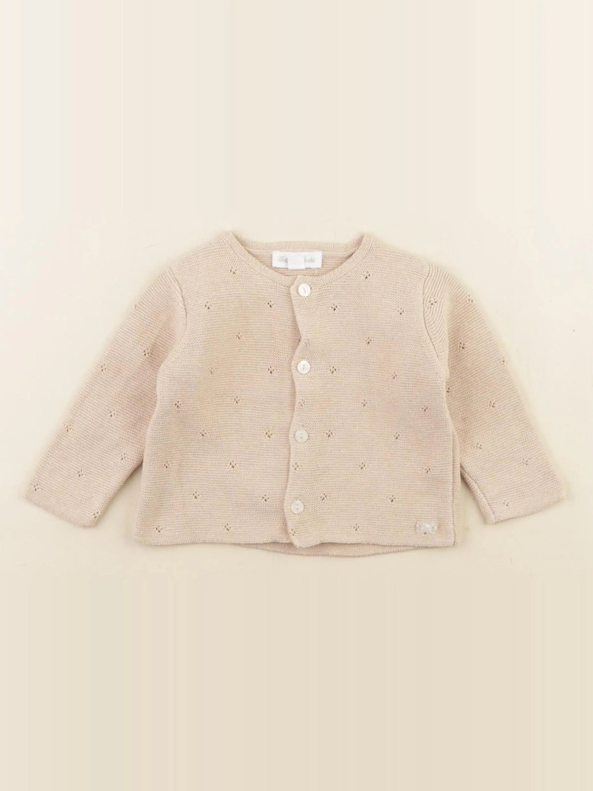 Tartine & Chocolat - gilet beige - 3/6 mois