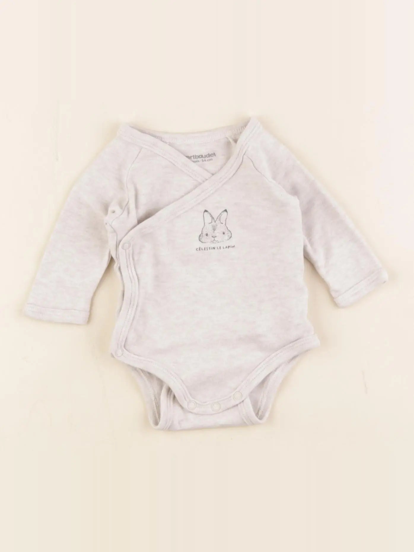 Vertbaudet - body beige - 1 mois