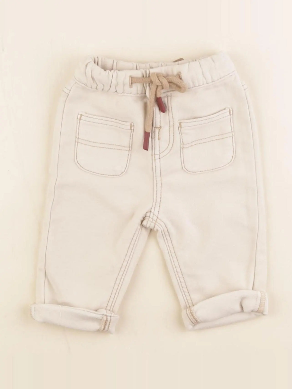 Tape à l'oeil - pantalon beige - 3 mois