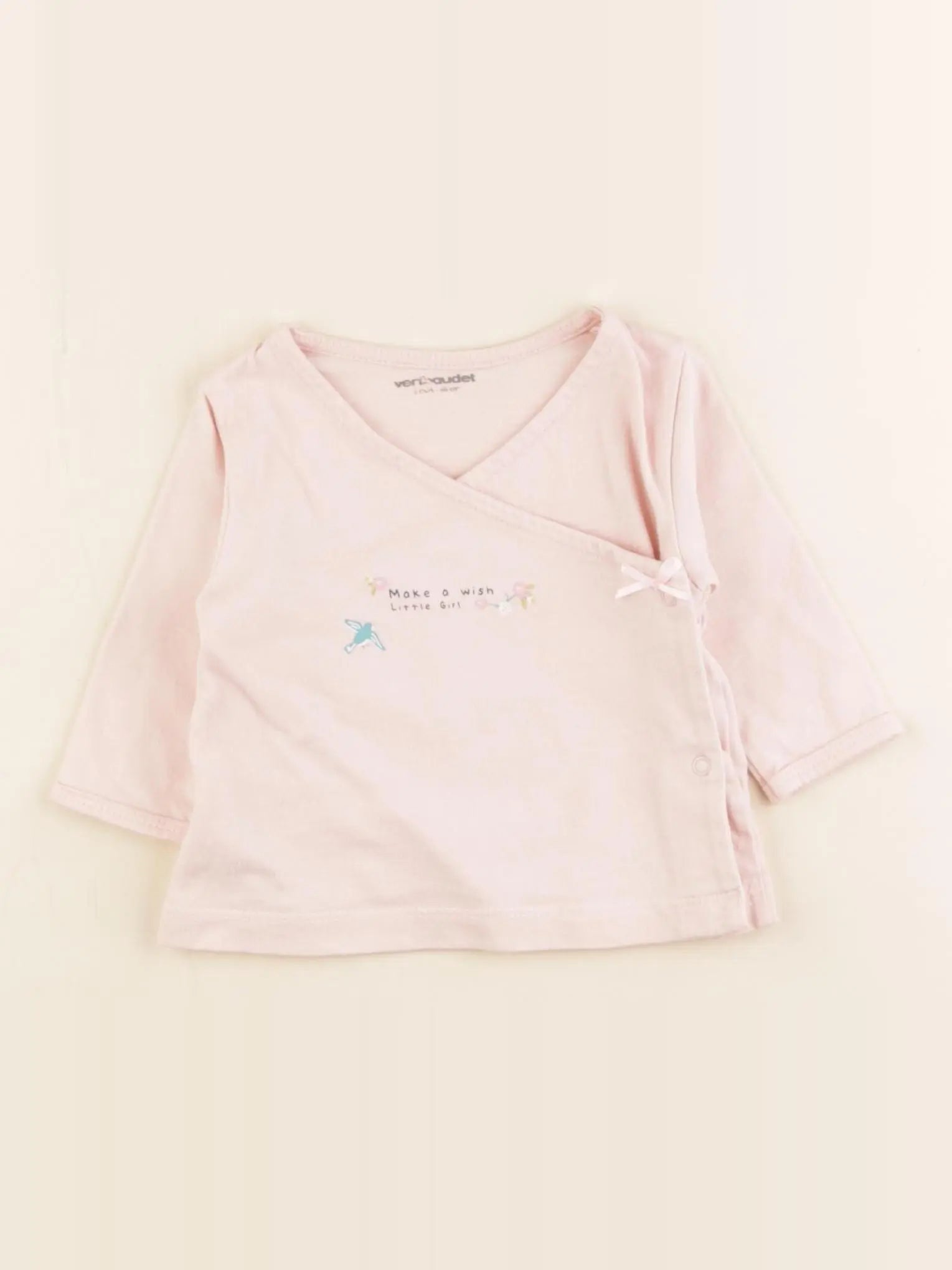 Vertbaudet - tee-shirt rose - 3 mois