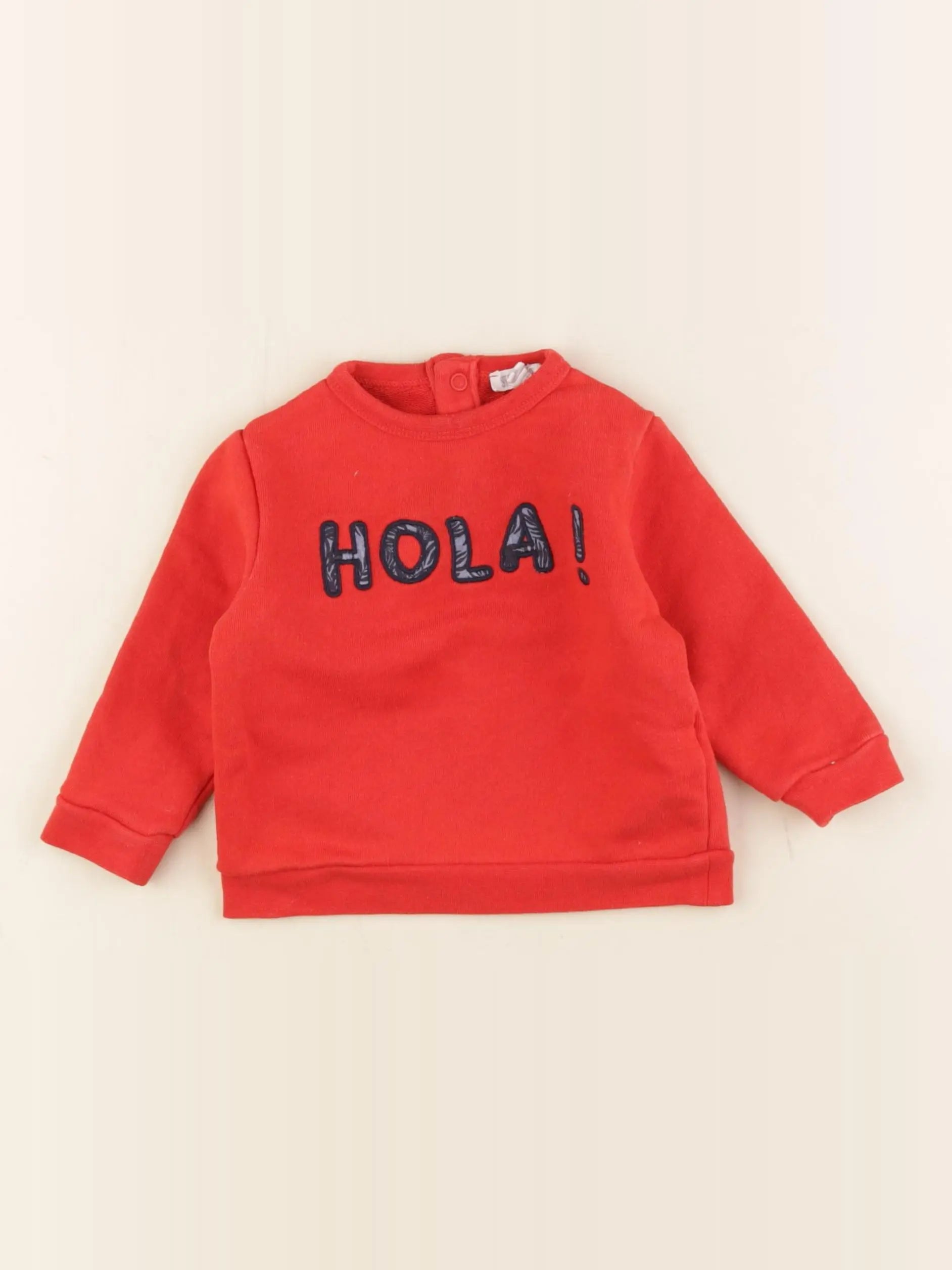Storytelling - sweat rouge - 9 mois