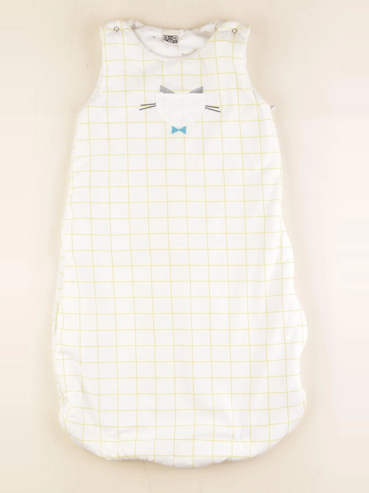 Bonton - gigoteuse TOG 2,5 blanc, jaune, argent - 0/6 mois