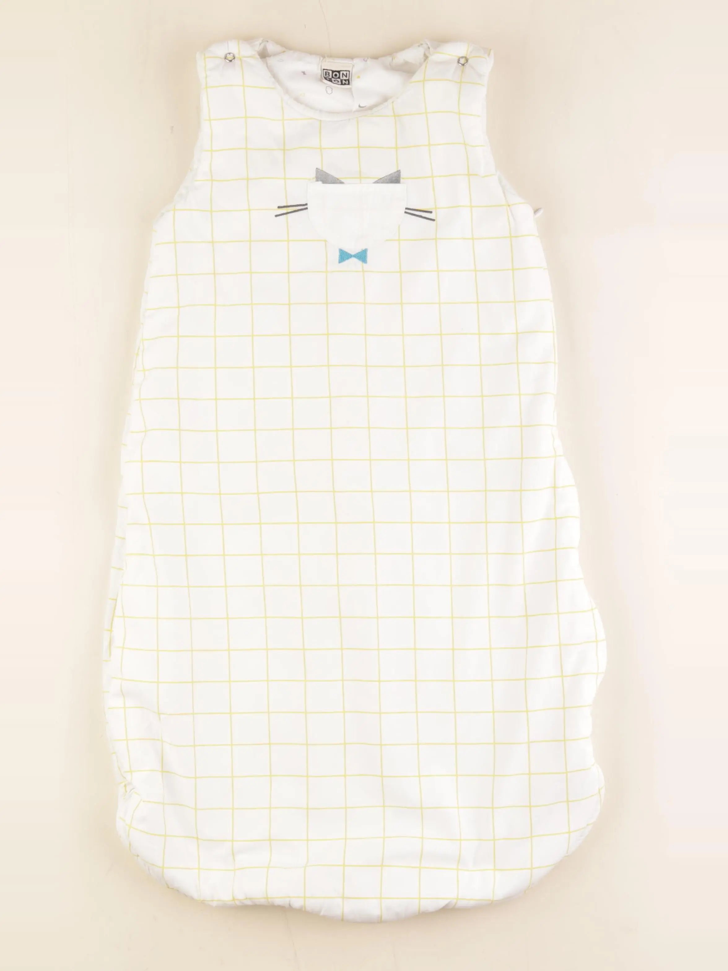 Bonton - gigoteuse TOG 2,5 blanc, jaune, argent - 0/6 mois