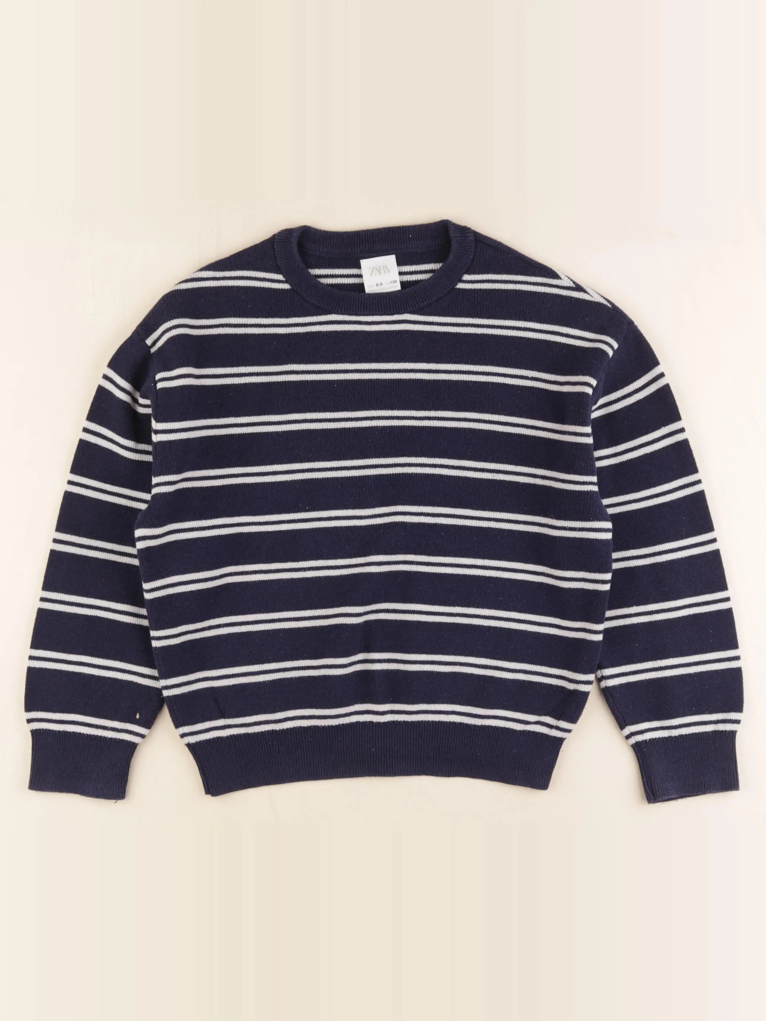 Zara - pull bleu - 8/9 ans
