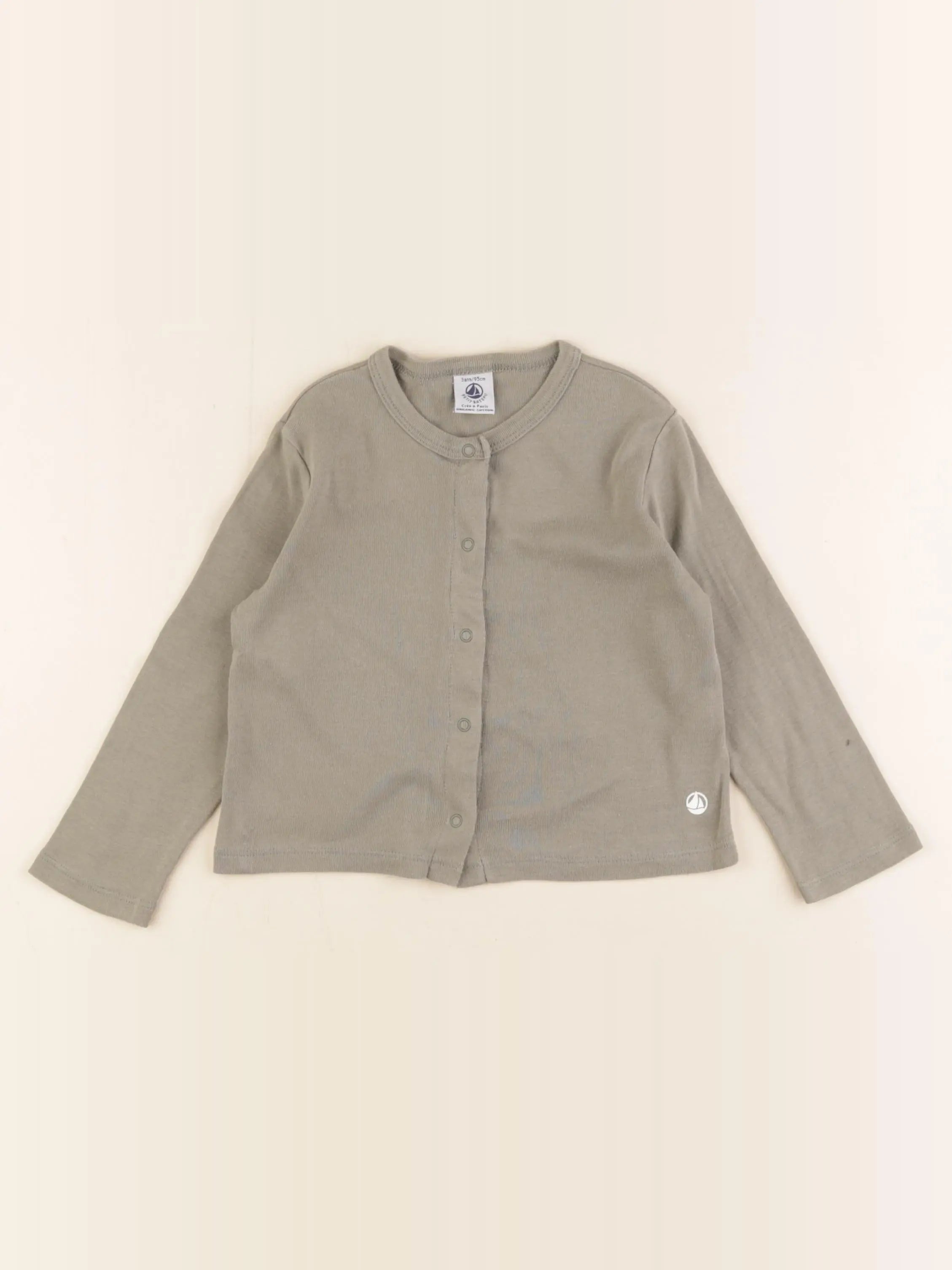 Petit Bateau - tee-shirt vert - 3 ans