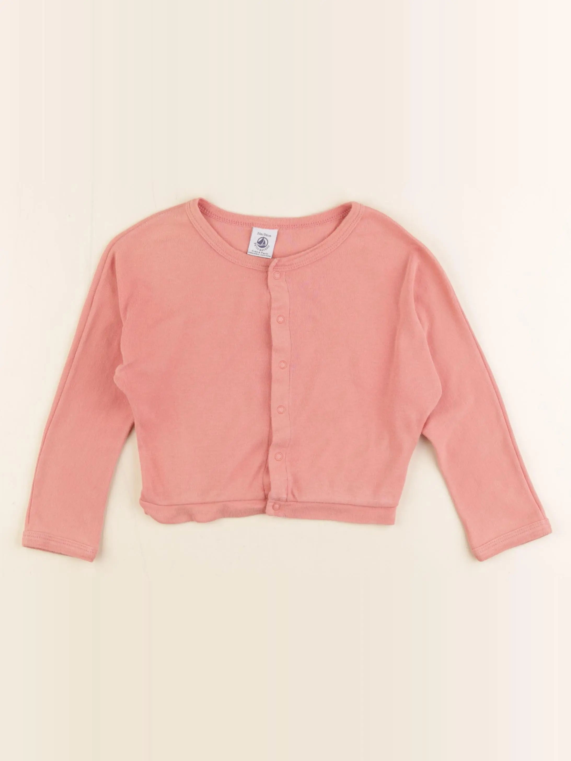 Petit Bateau - tee-shirt rose - 2 ans