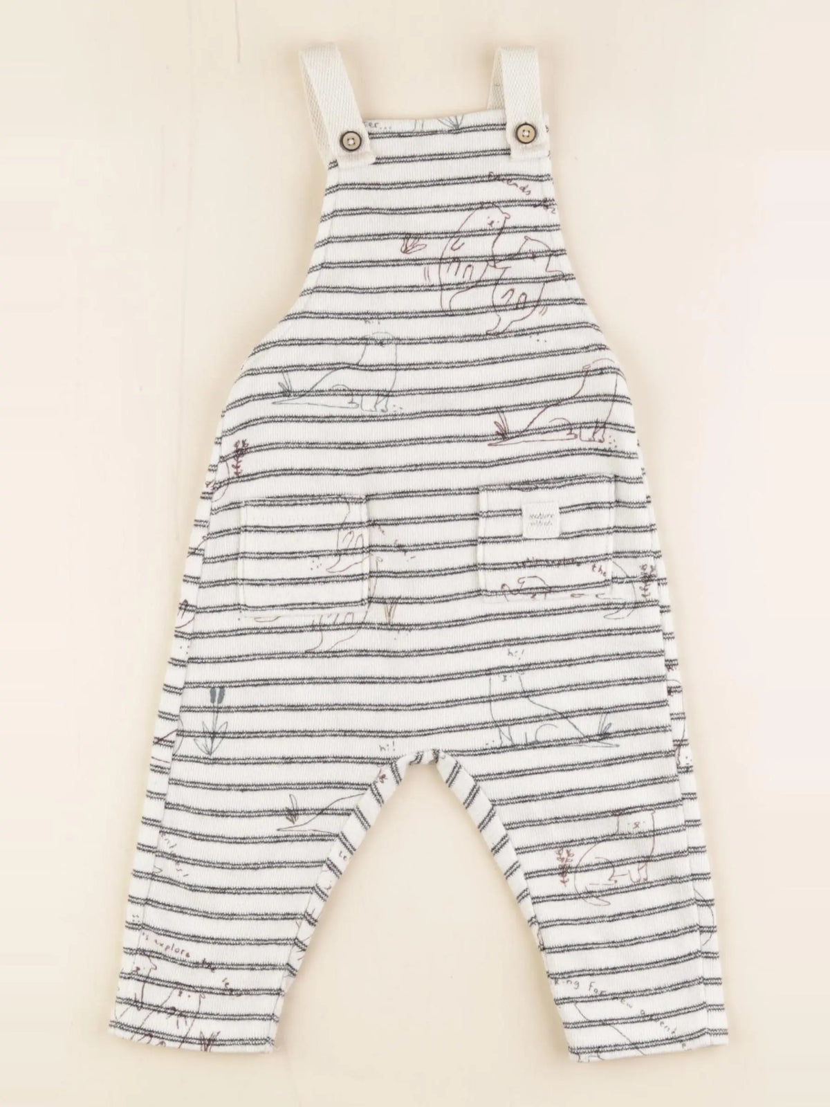Zara - salopette bleu, blanc - 6/9 mois