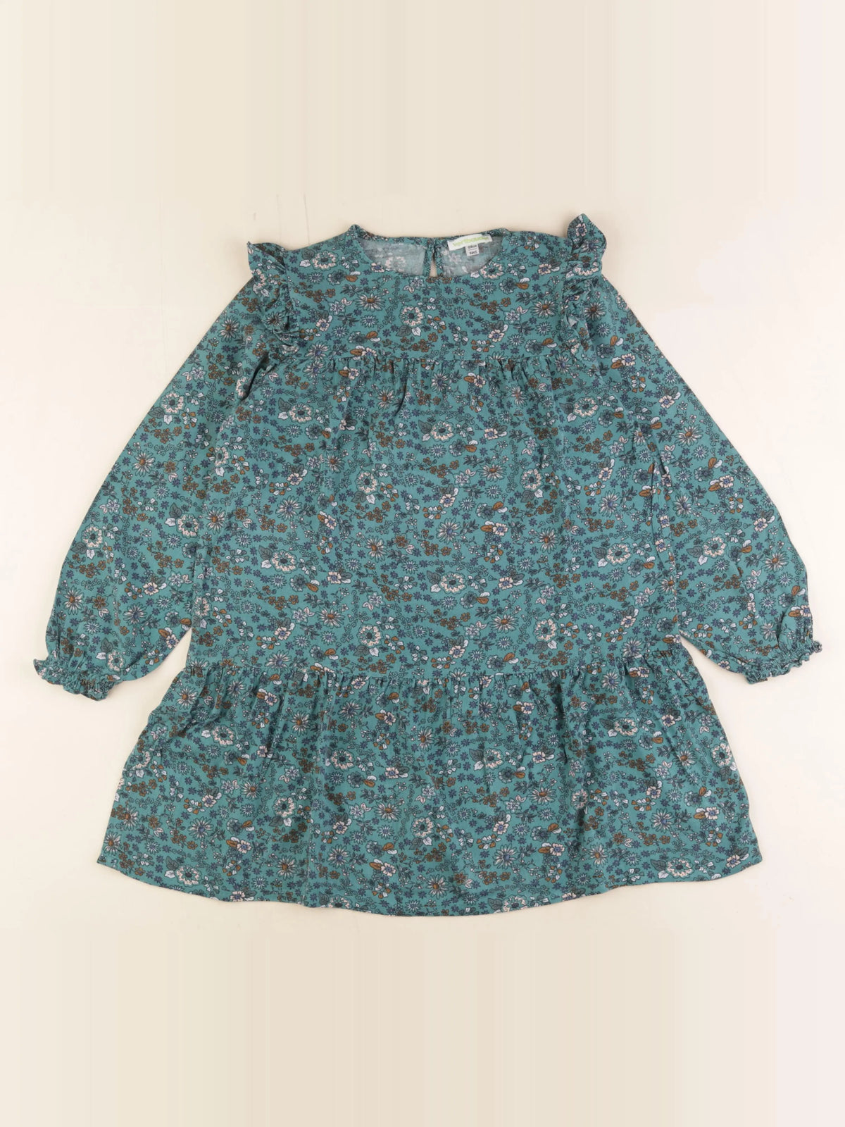 Vertbaudet - robe vert - 8 ans