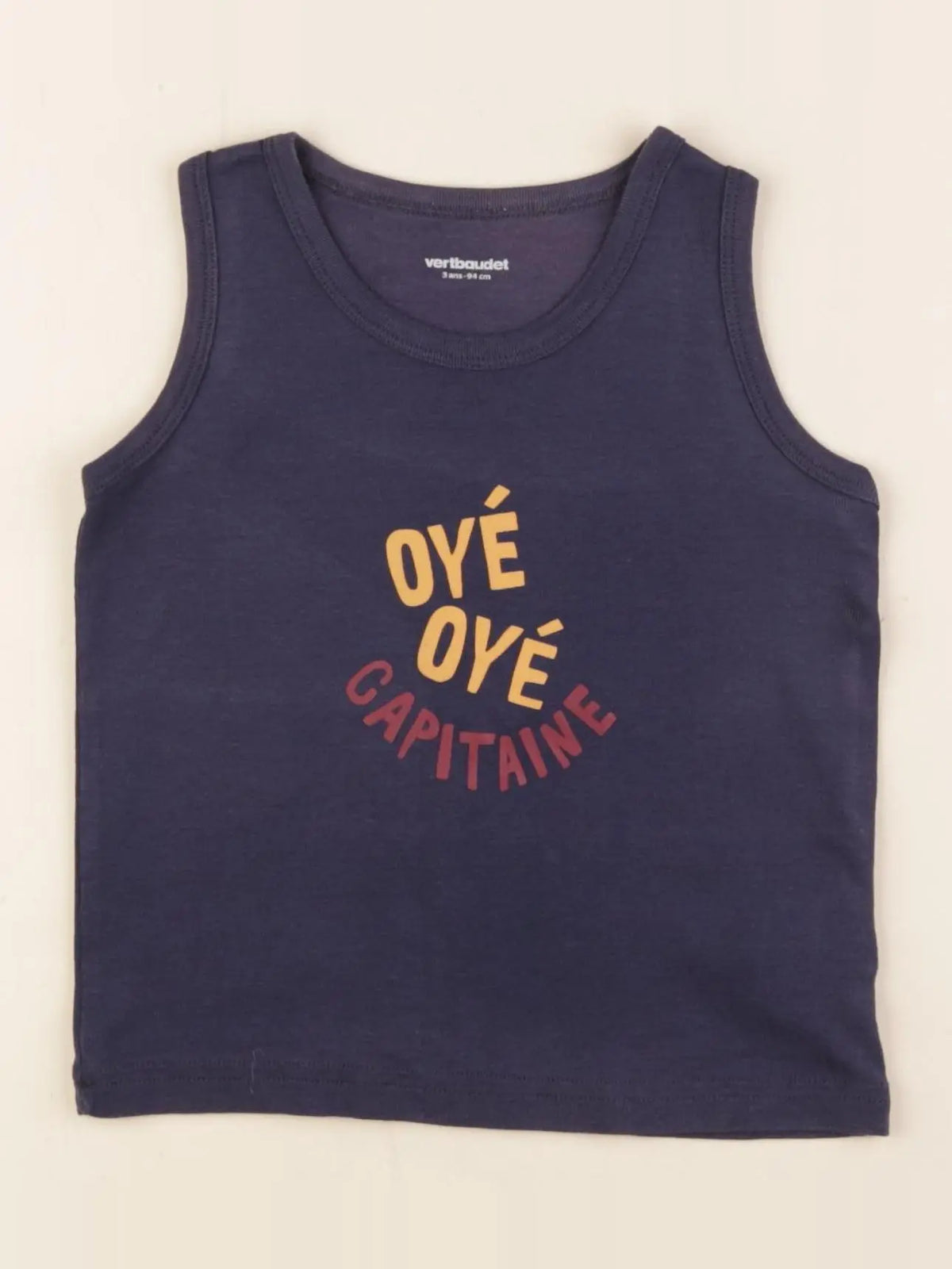 Vertbaudet - débardeur bleu - 3 ans