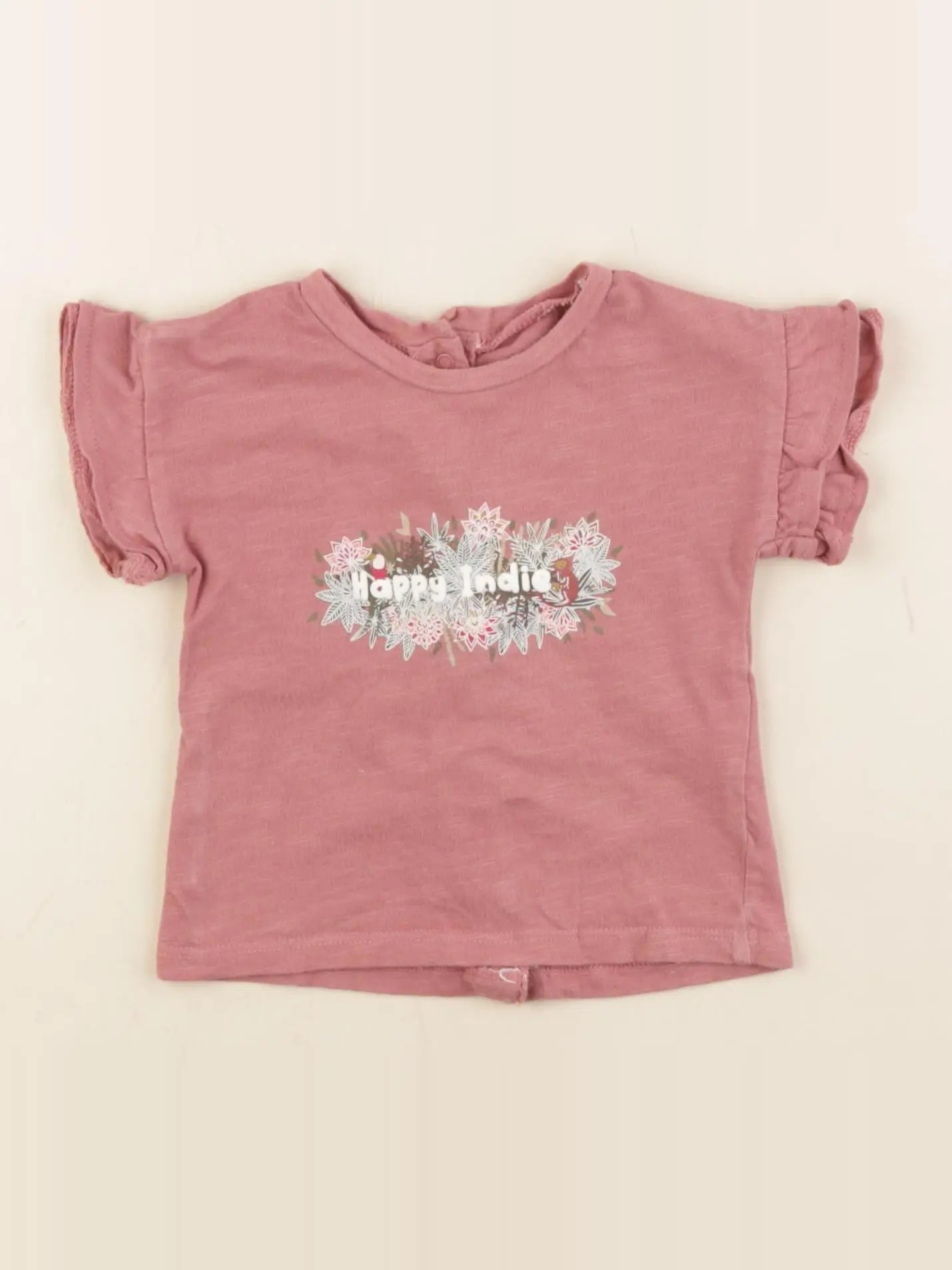 Vertbaudet - tee-shirt rose - 3 mois