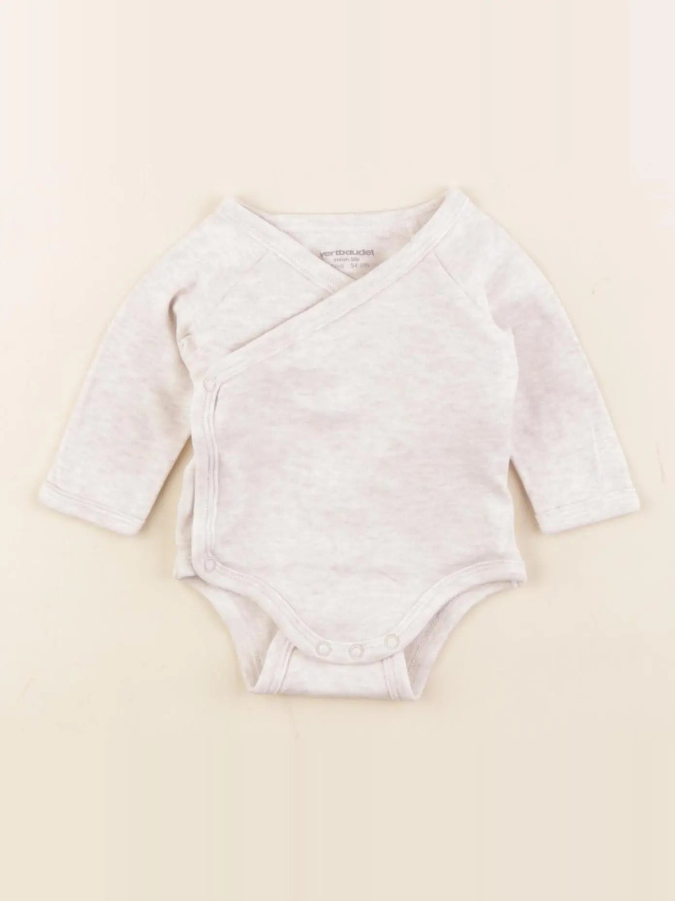 Vertbaudet - body beige - 1 mois