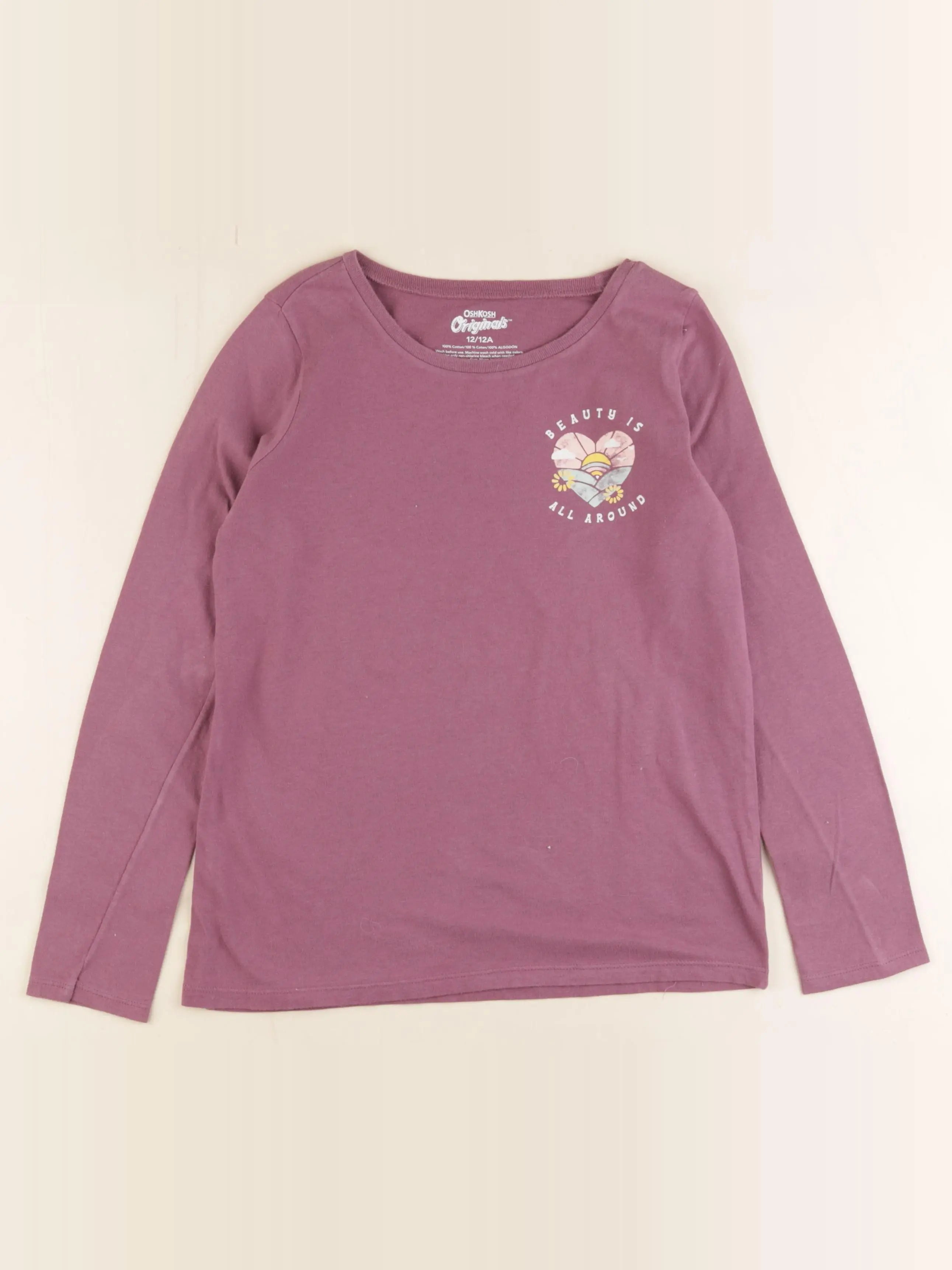 Oshkosh - tee-shirt violet - 12 ans