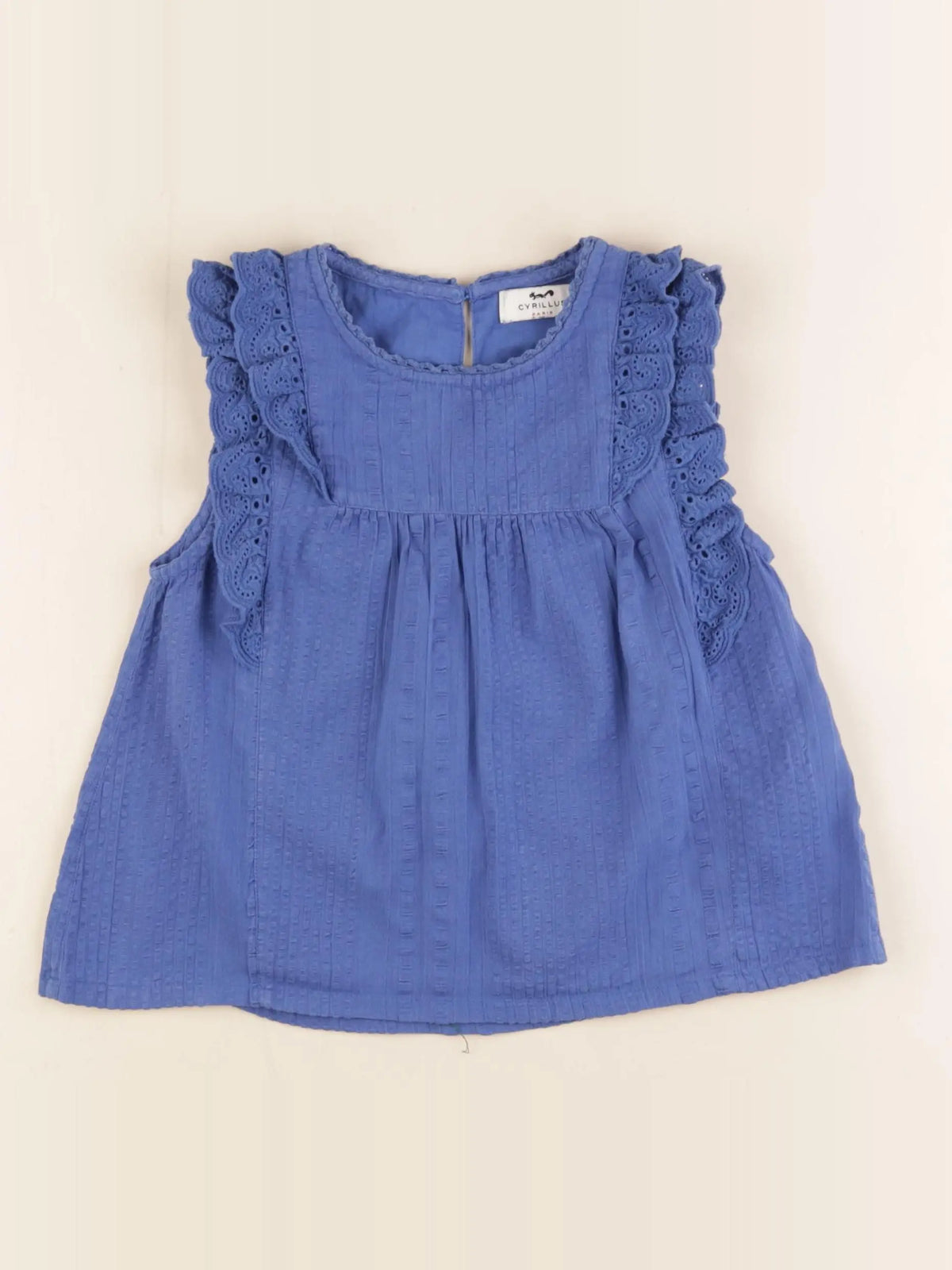 Cyrillus - blouse bleu - 6 ans