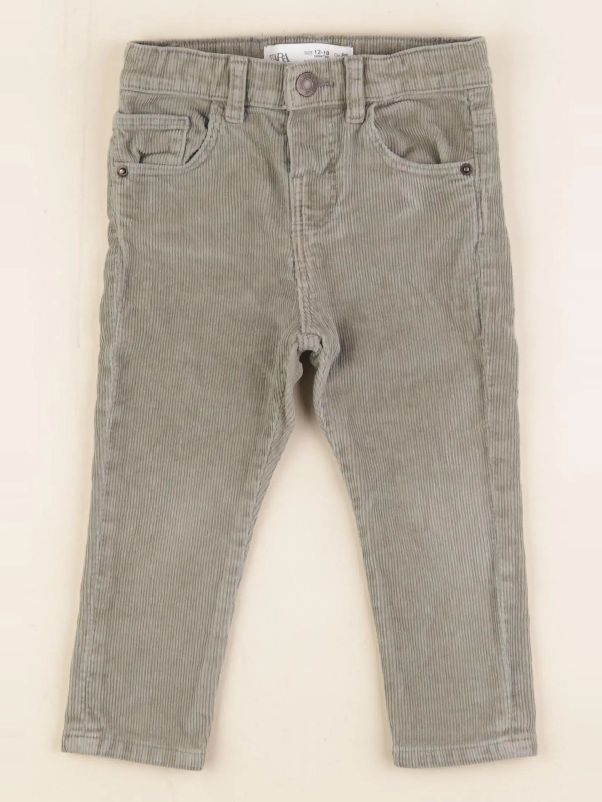 Zara - pantalon vert - 12/18 mois