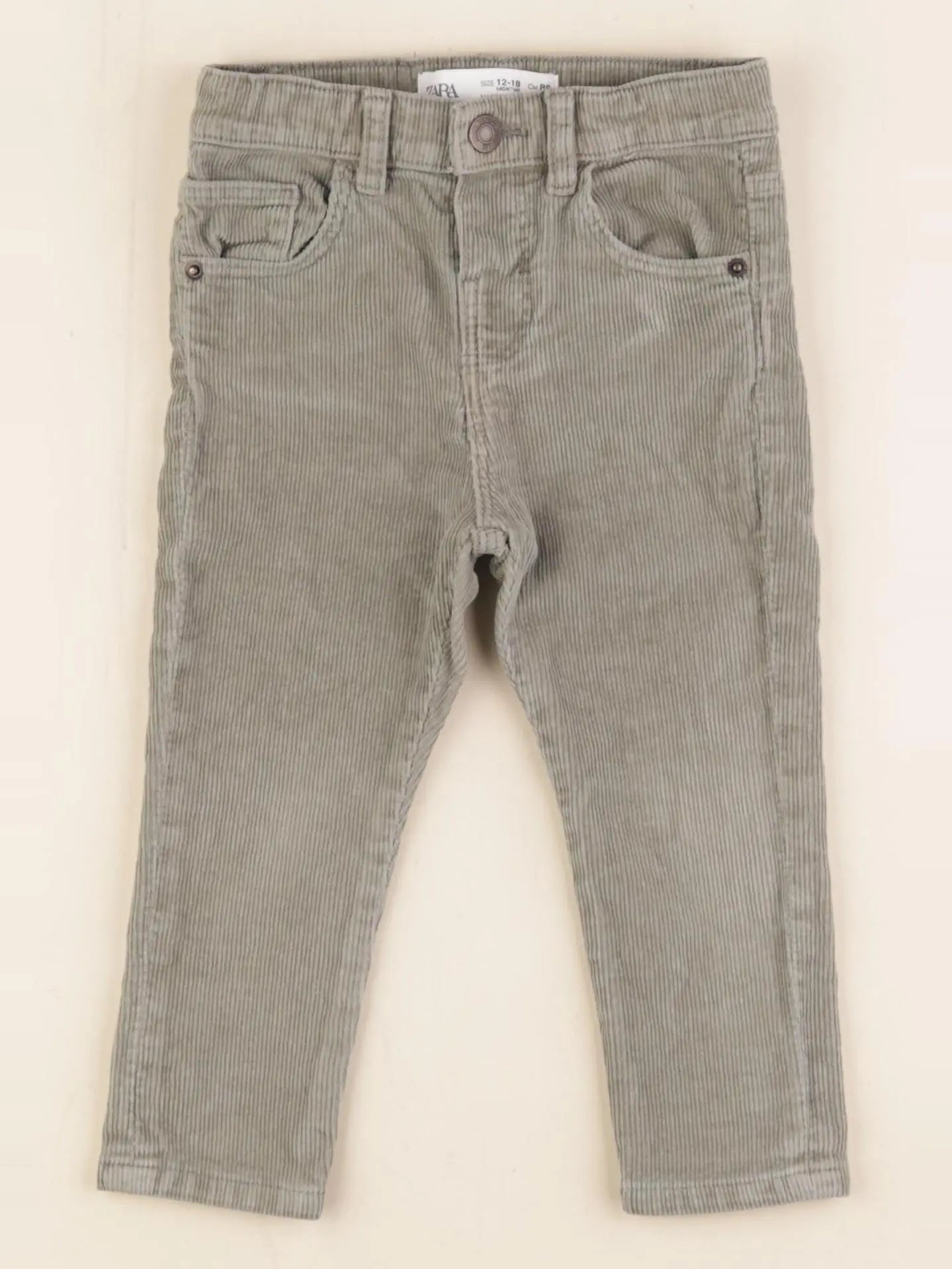 Zara - pantalon vert - 12/18 mois