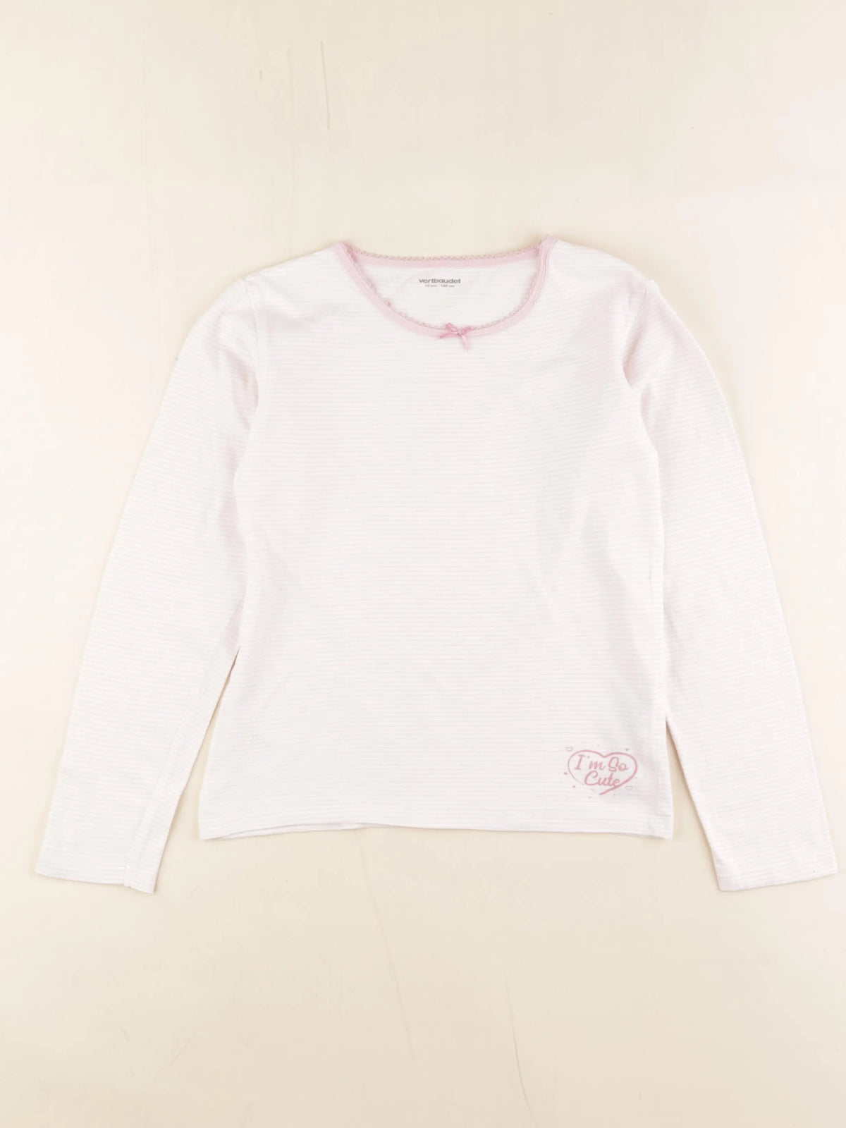 Vertbaudet - maillot de corps rose - 10 ans
