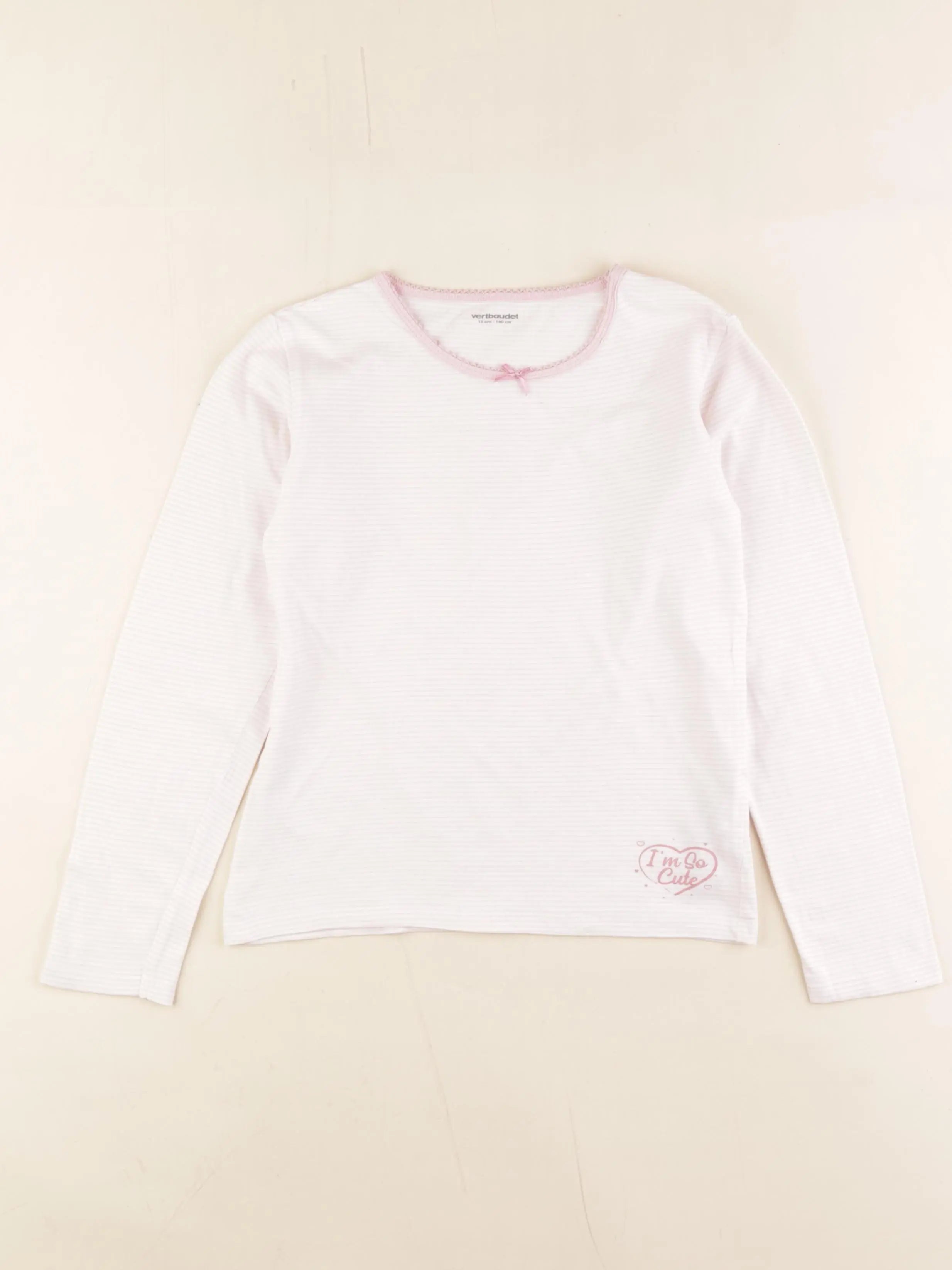 Vertbaudet - maillot de corps rose - 10 ans