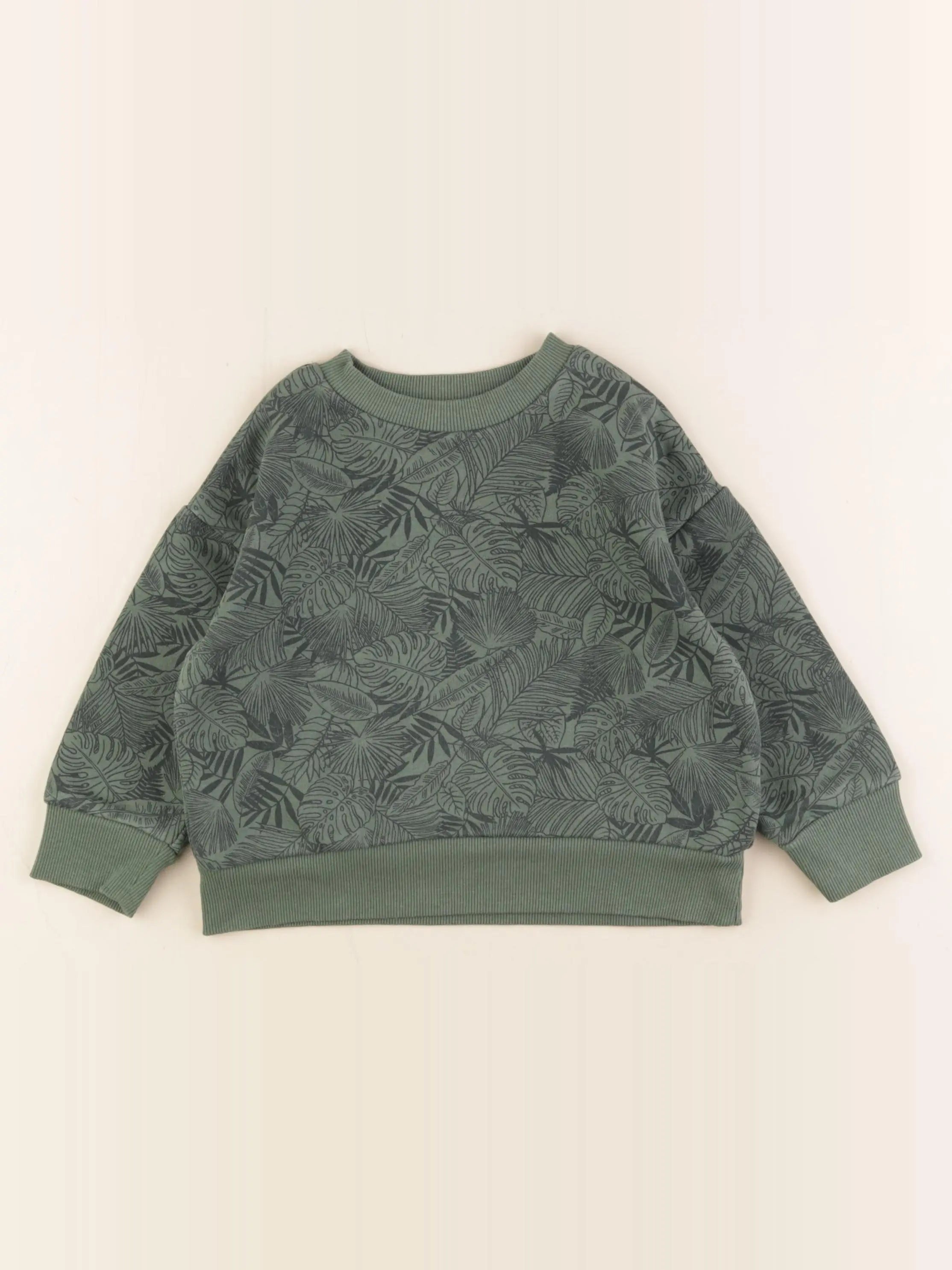 Vertbaudet - sweat vert - 3 ans