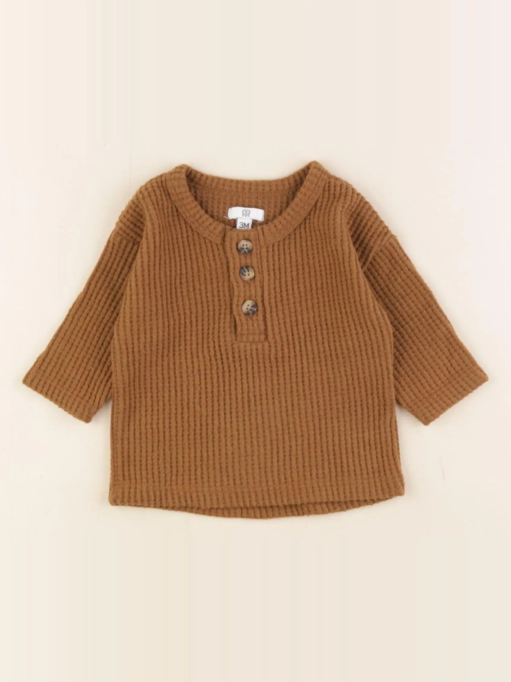 La Redoute - tee-shirt marron - 3 mois