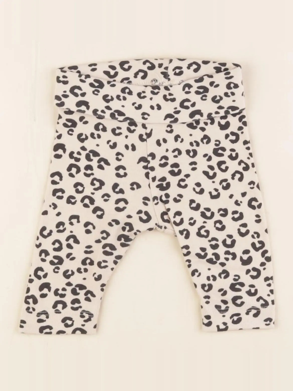 H&M - sarouel beige, noir - 1/2 mois