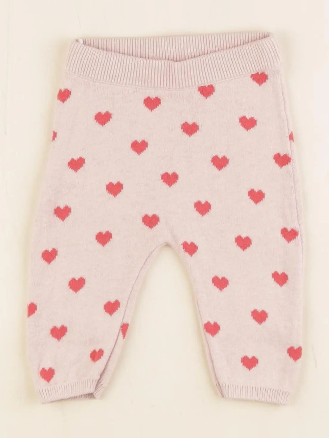 H&M - legging rose - 2/4 mois