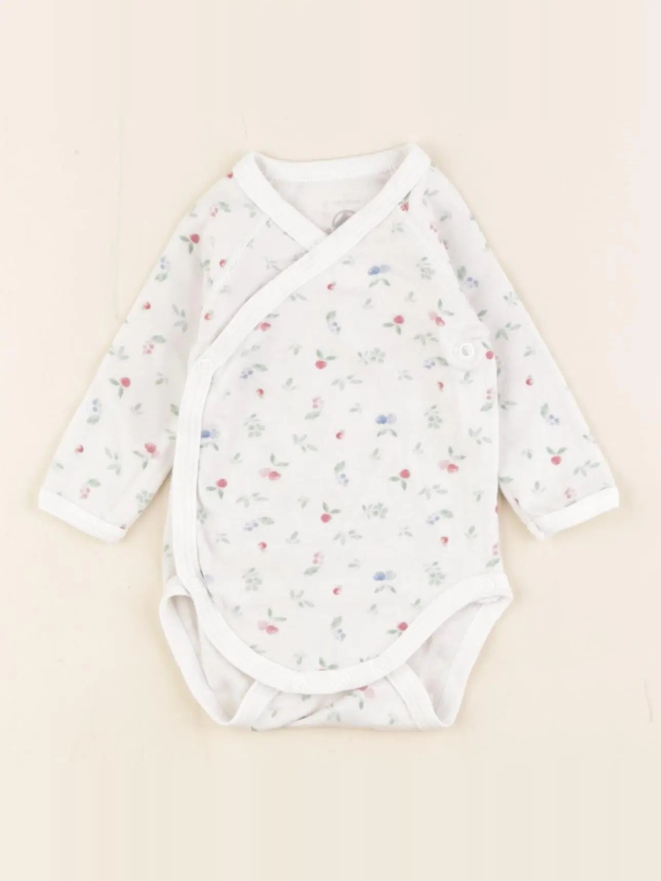 Petit Bateau - body blanc - 1 mois