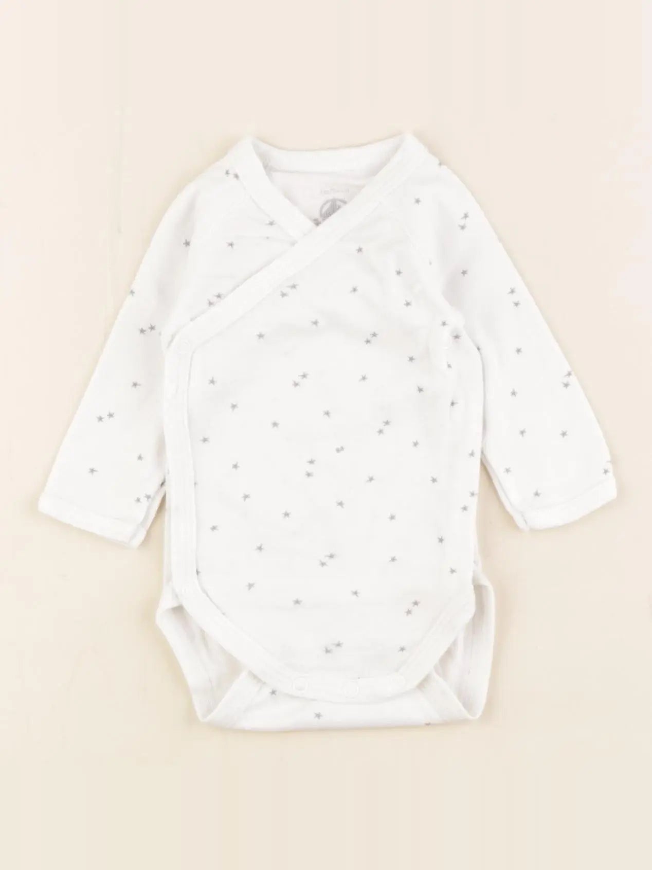 Petit Bateau - body blanc - 1 mois