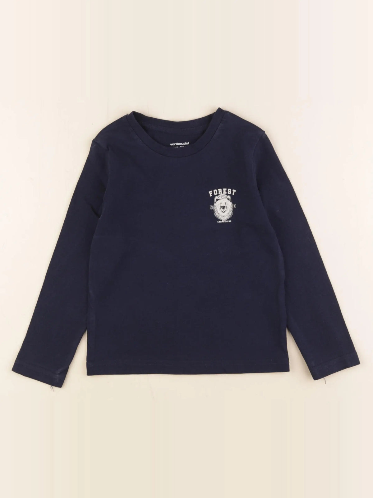 Vertbaudet - tee-shirt bleu - 4 ans