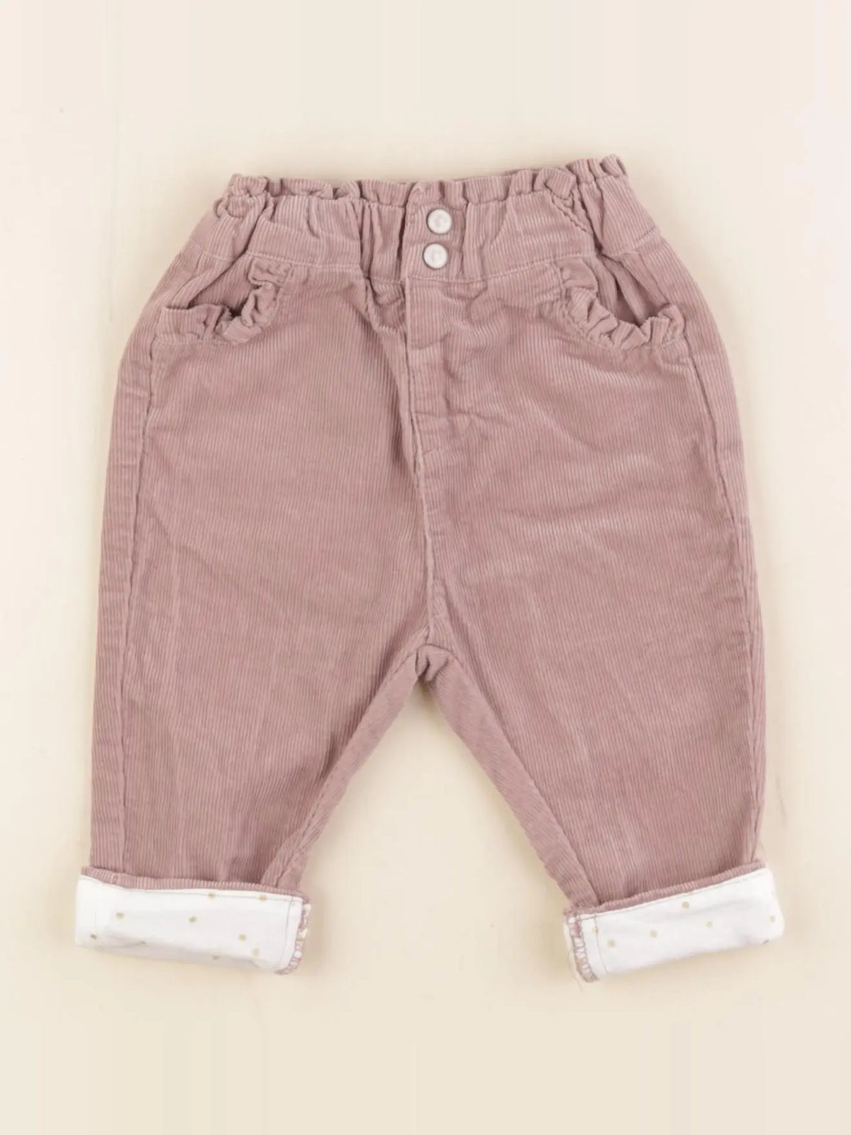 Vertbaudet - pantalon rose - 3 mois