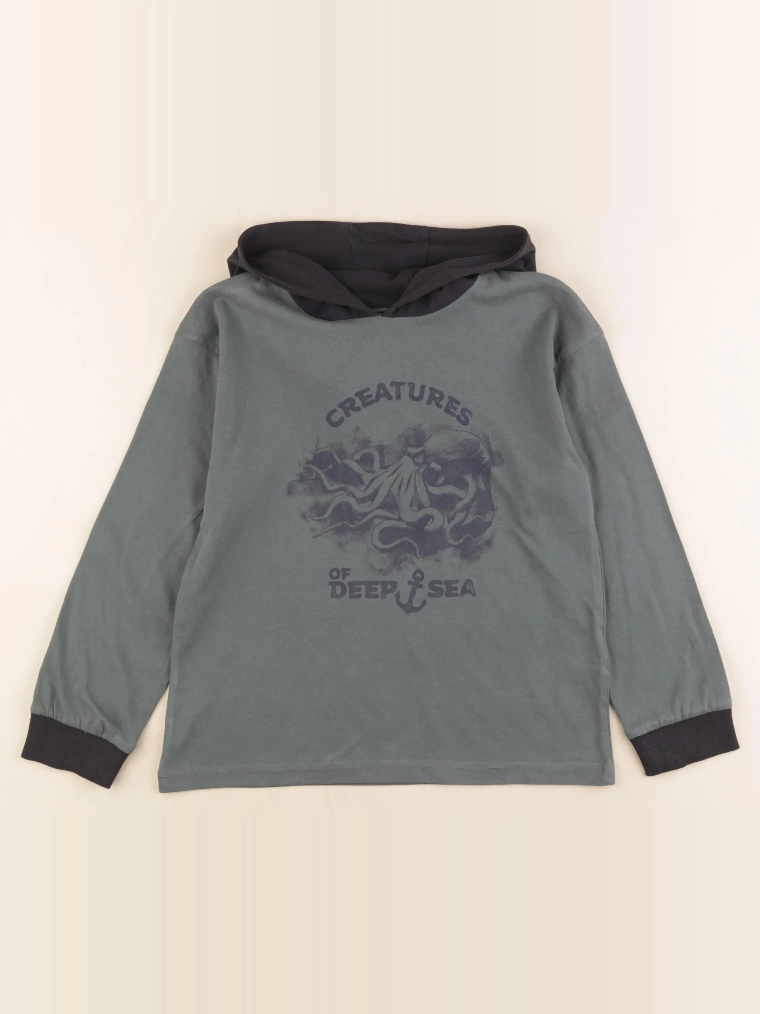 Vertbaudet - tee-shirt vert - 8 ans