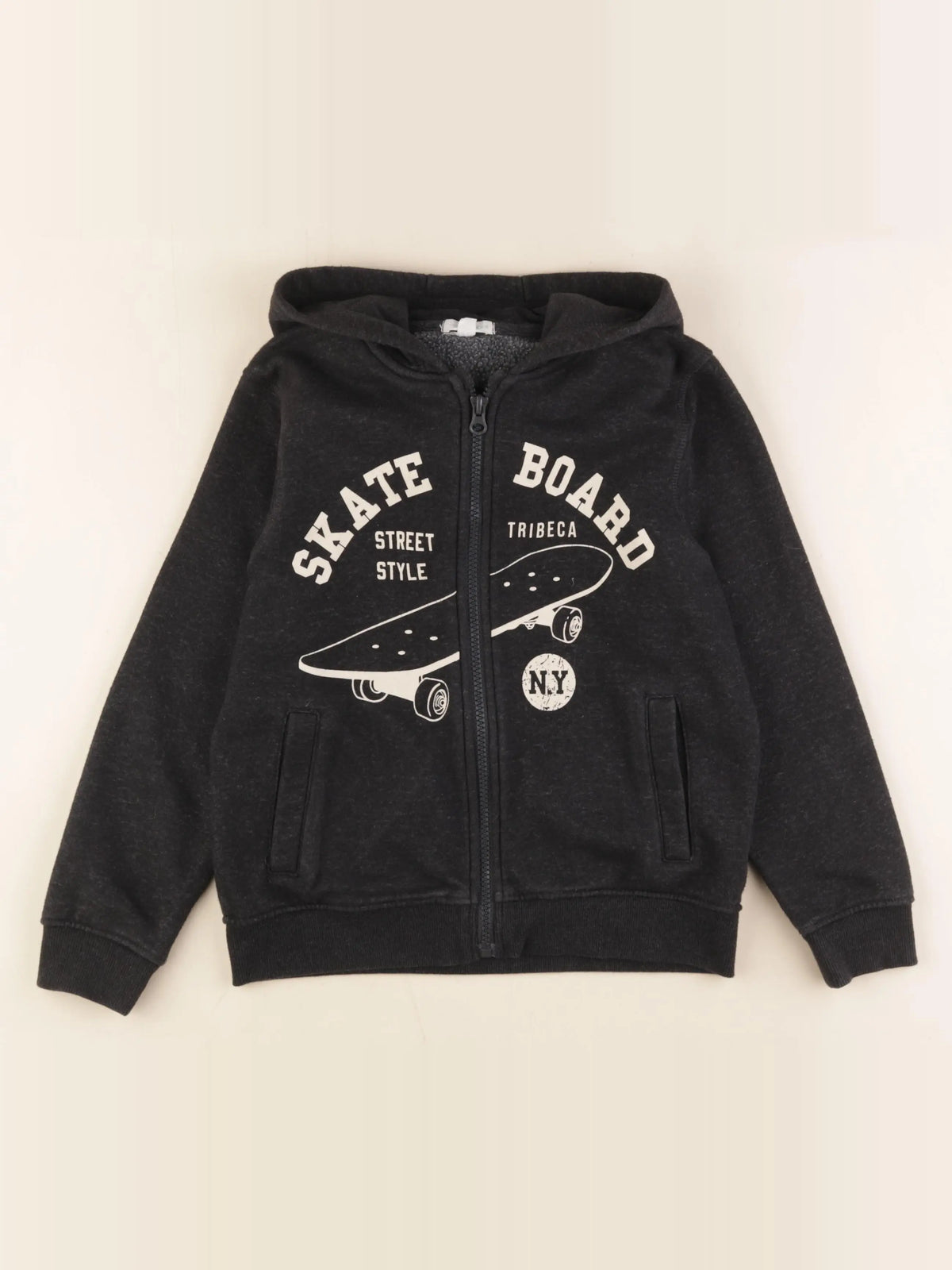Vertbaudet - sweat noir - 10 ans